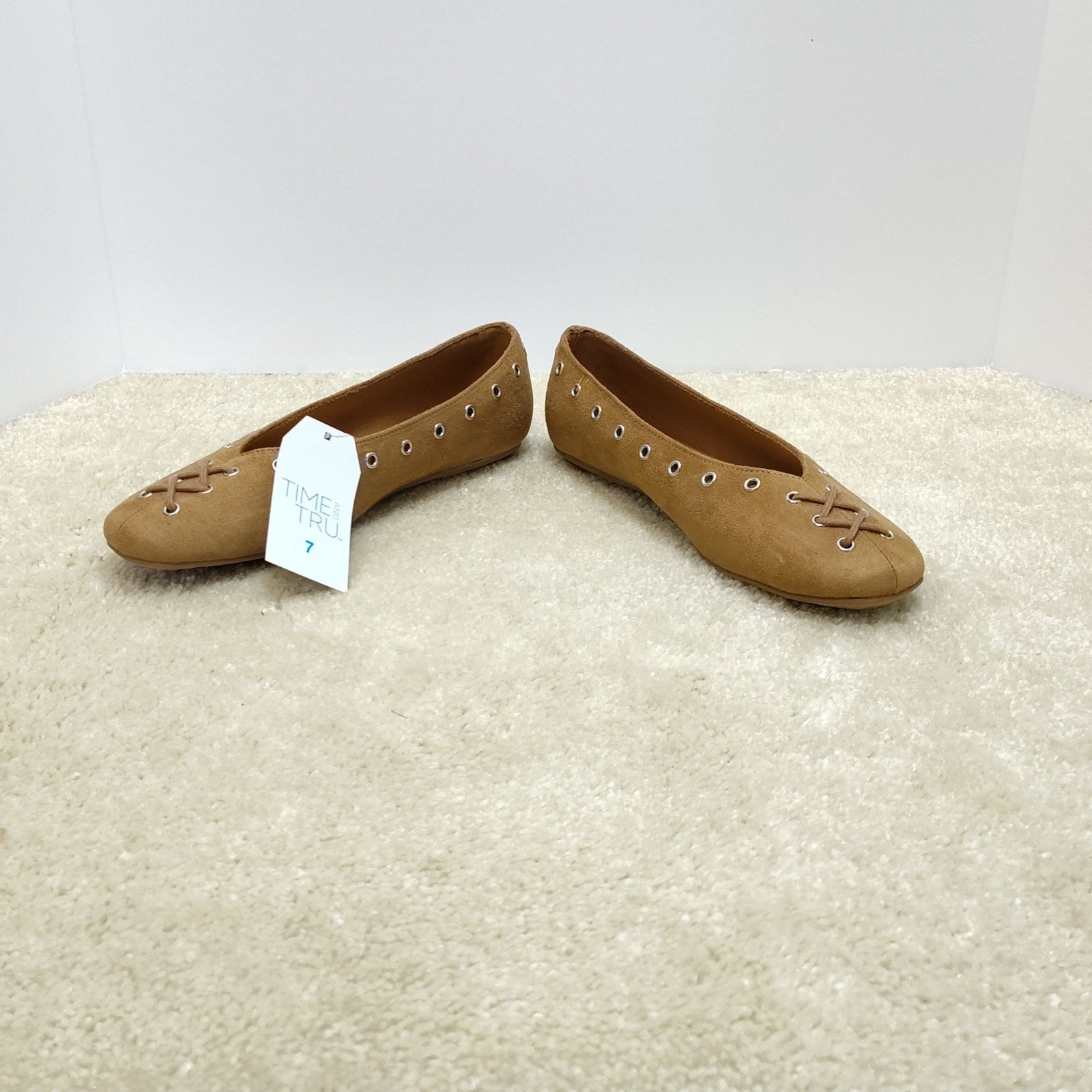 Time And Tru Corset Slip Ons Loafers Slides Flat Mules Mary Jane Casual Womens 7