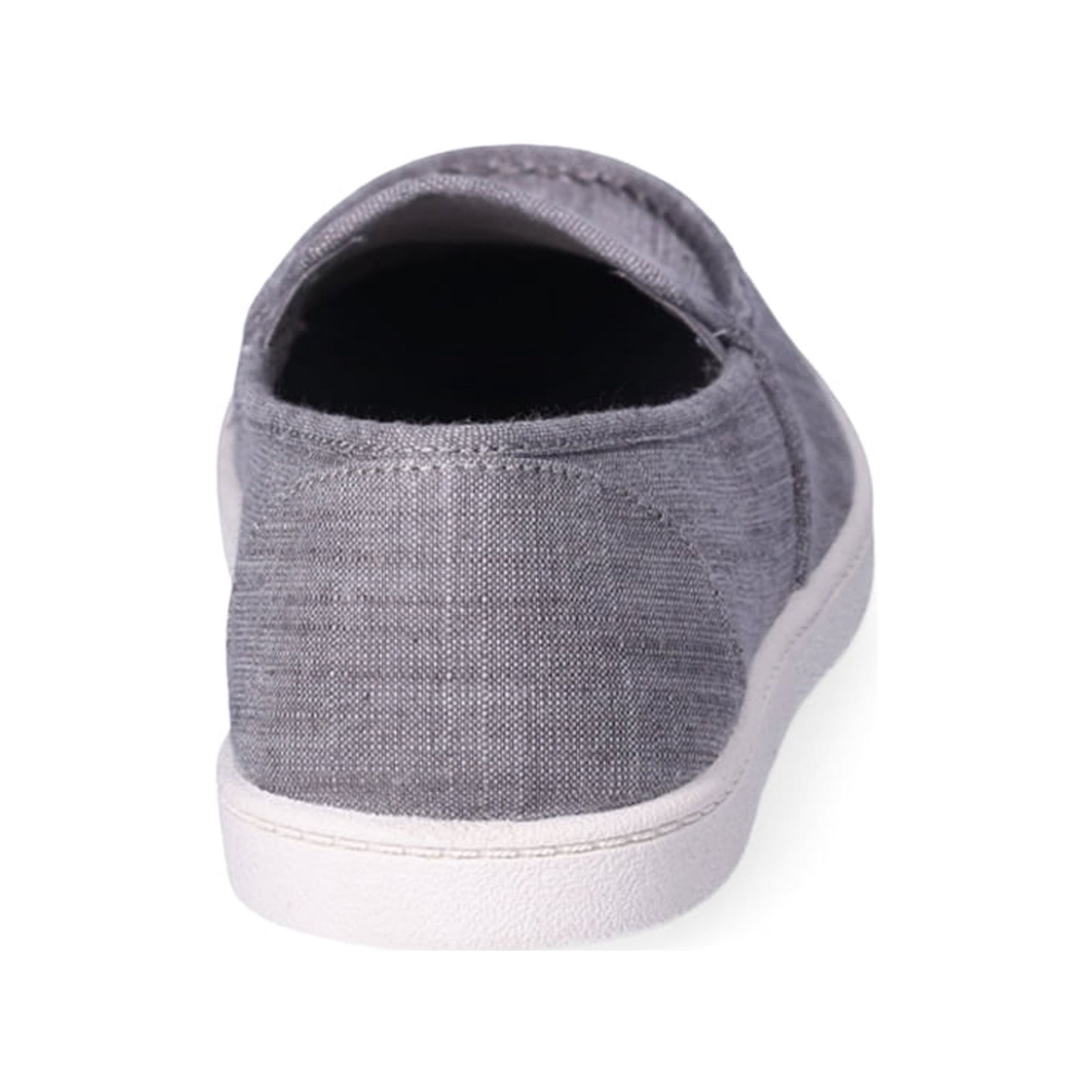 Time and Tru Women’s Gray Slip-On Moc Toe Canvas Surf Sneakers Shoes: 6-11