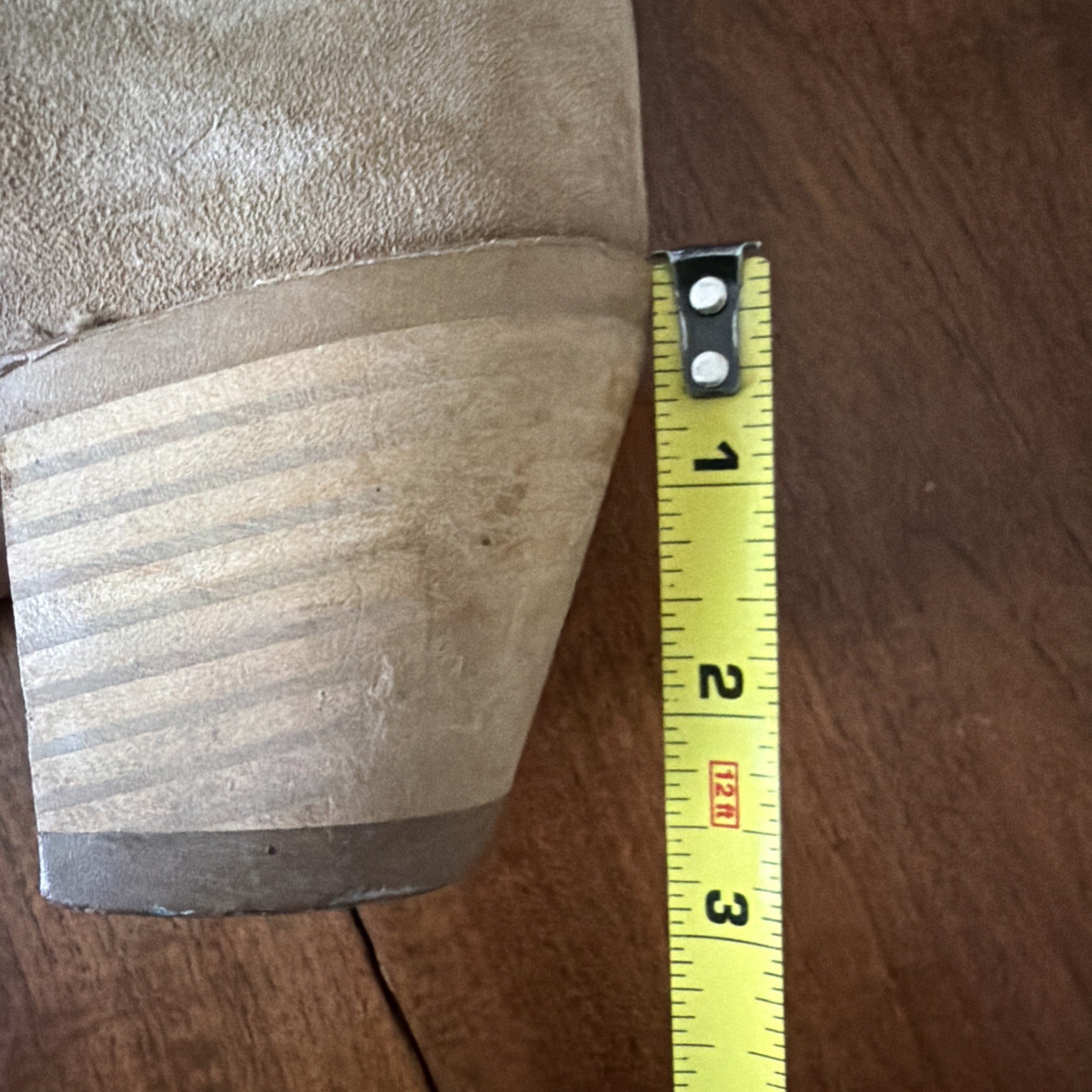 Vintage Wolverine Tan Suede Leather Boots Ladies Sz 7.5 (7) Western Cowgirl