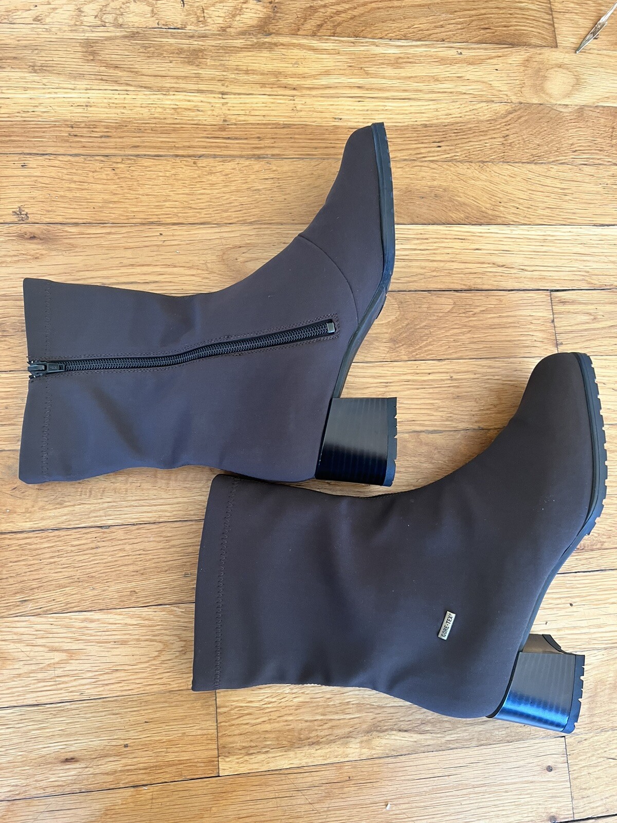 ARA Womens 6 Waterproof GORE-TEX Chocolate Brown Side Zip Heeled Dress Boot NEW