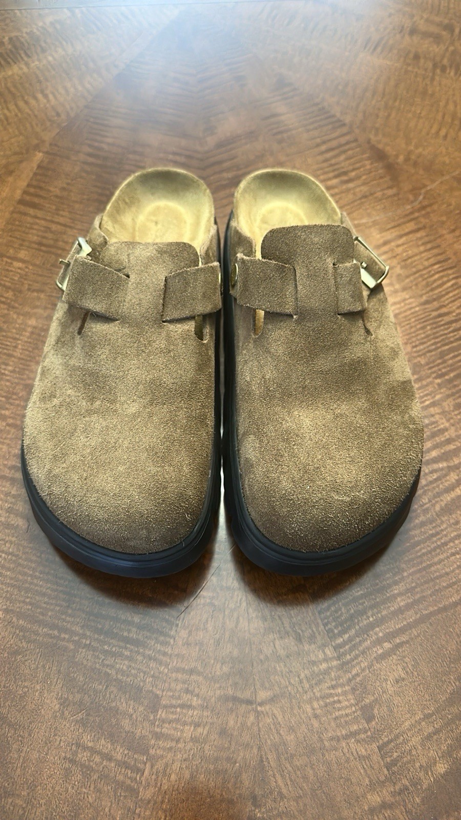 BIRKENSTOCK Papillo Boston Chunky Dark Tea/Brown SIZE 41 10-10.5 Women 8-8.5 Men