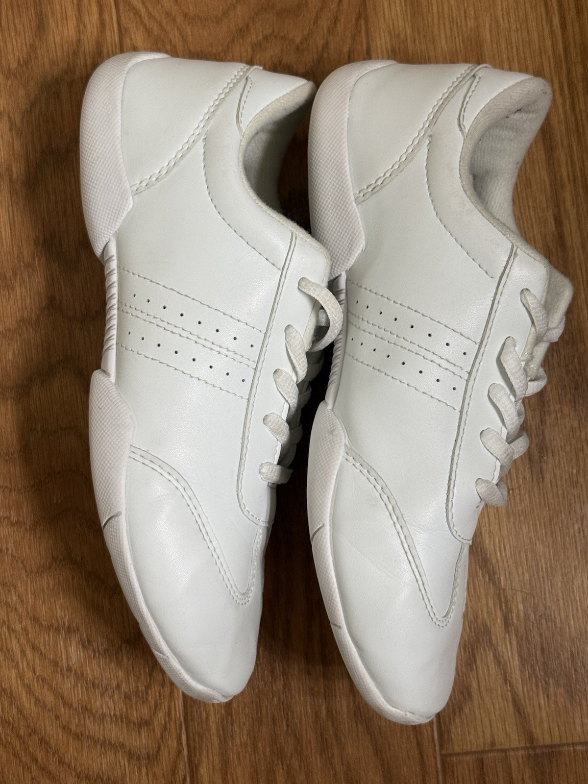 BAXINIER Girls White Cheer Dance Training Tennis Breathable Cheer Sneakers