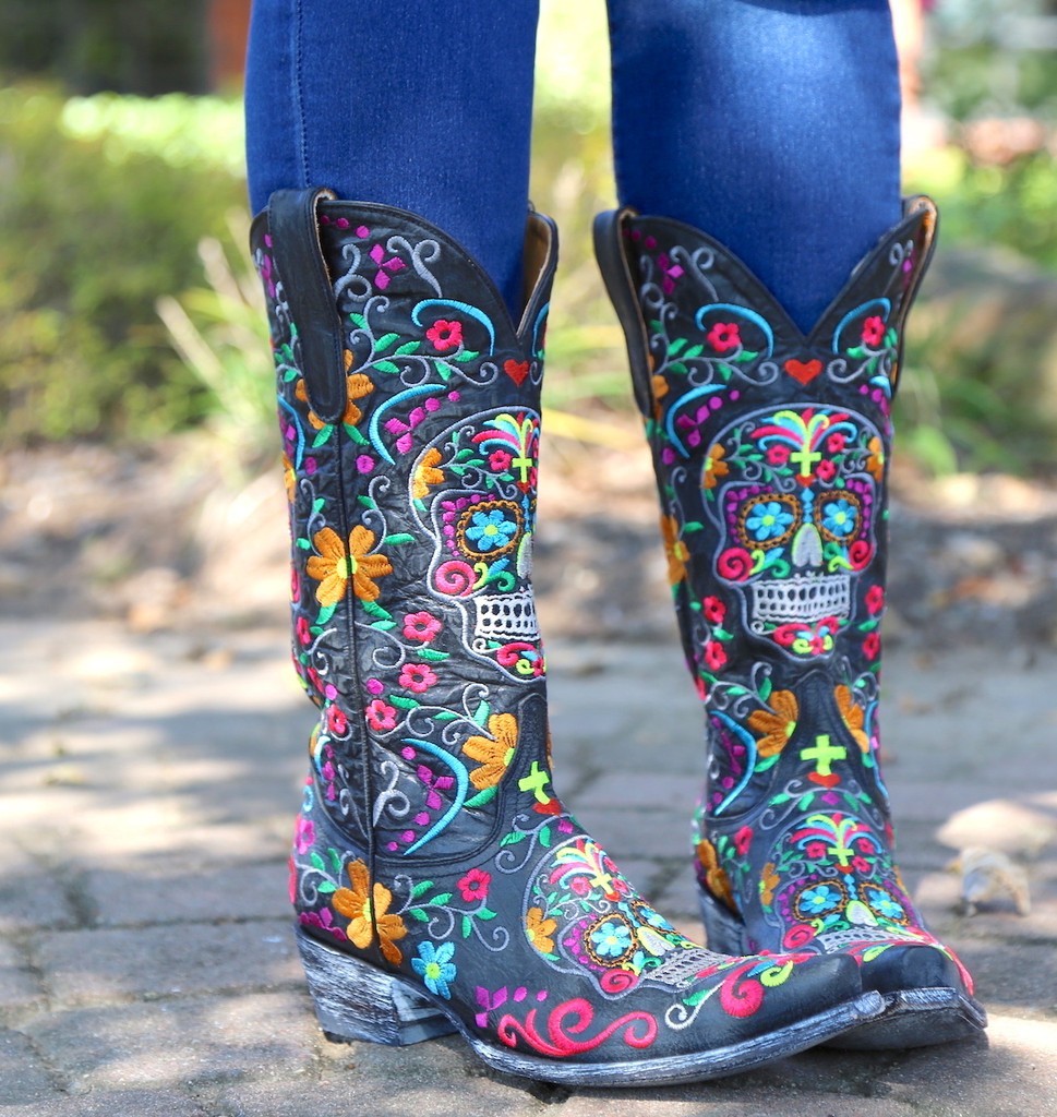 Old Gringo Klak Sugar Skull Boots