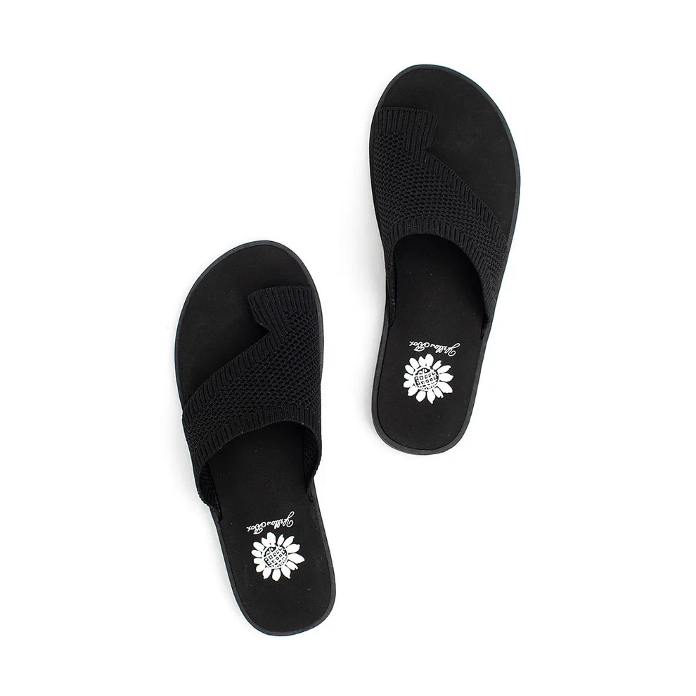 Yellow Box Feeza Black Women’s Sandals Size 11 New