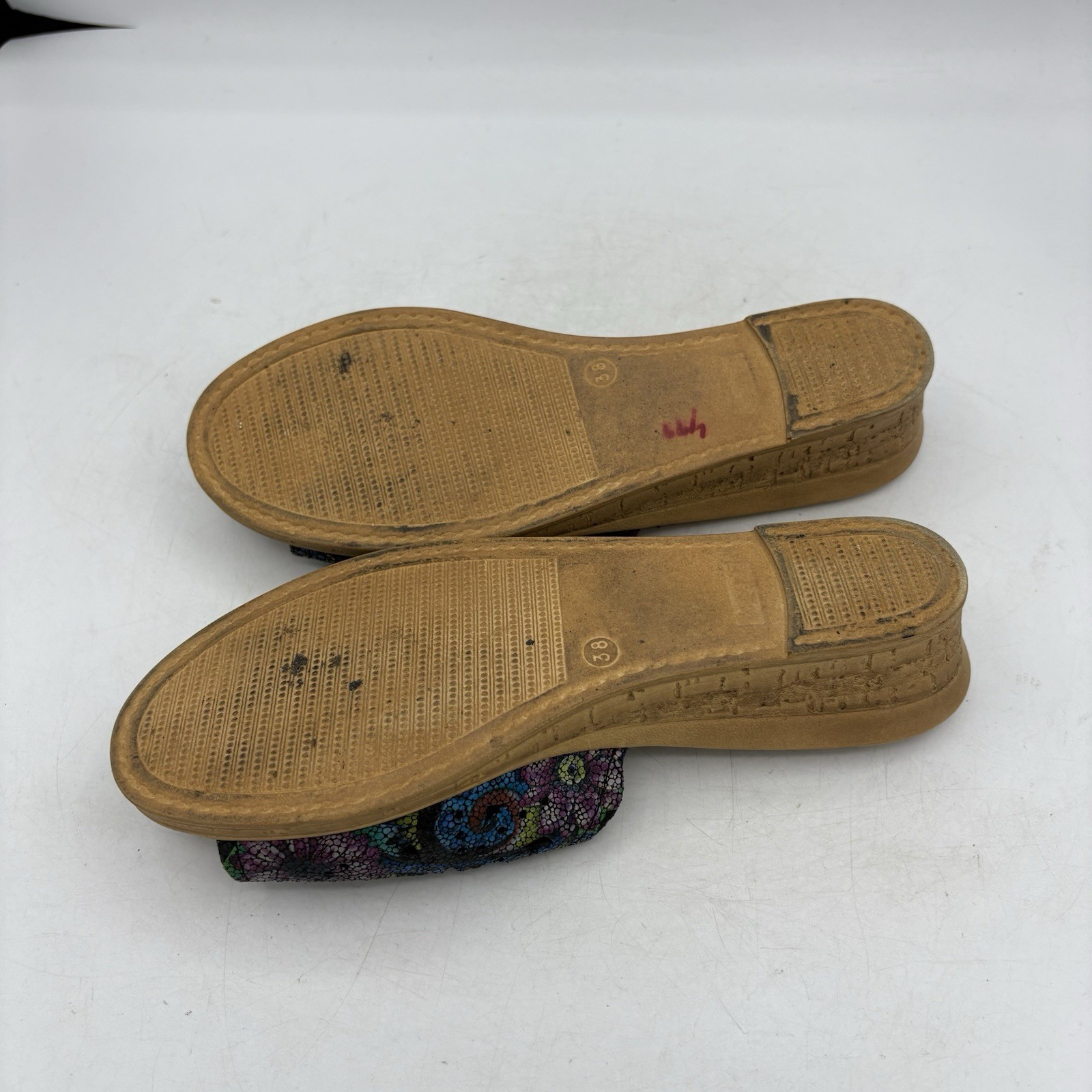 Spring Step Sandals Womens Size 7 EU 38 Estella Leather Slide Multicolor