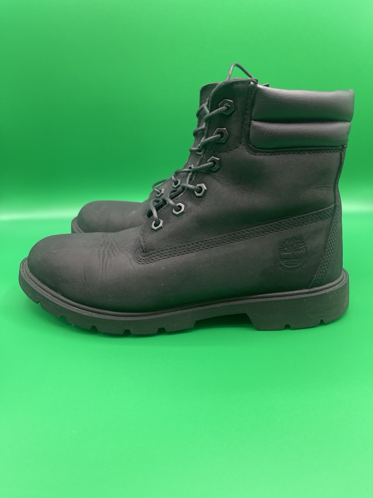Timberland Linden Woods Womens Waterproof Boots Black Nubuck A156S SZ 9