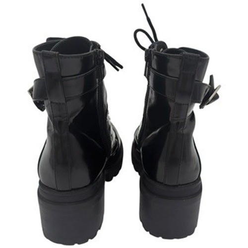 Jeffrey Campbell Chunky Platform Combat Boots Black Lug Sole Womens 7