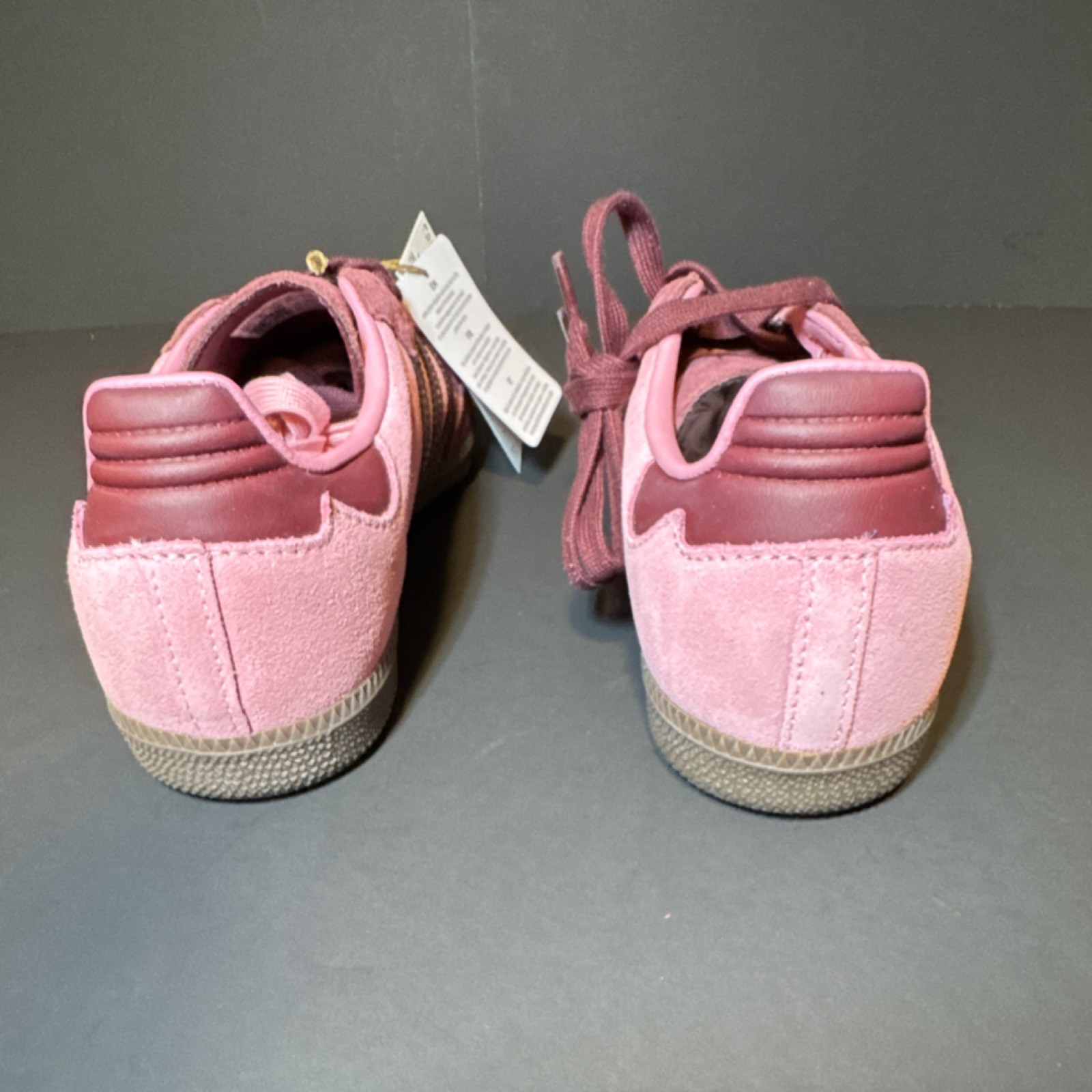 adidas Samba OG Women’s Athletic Sneakers Pink Spark Shadow Red Lace Up