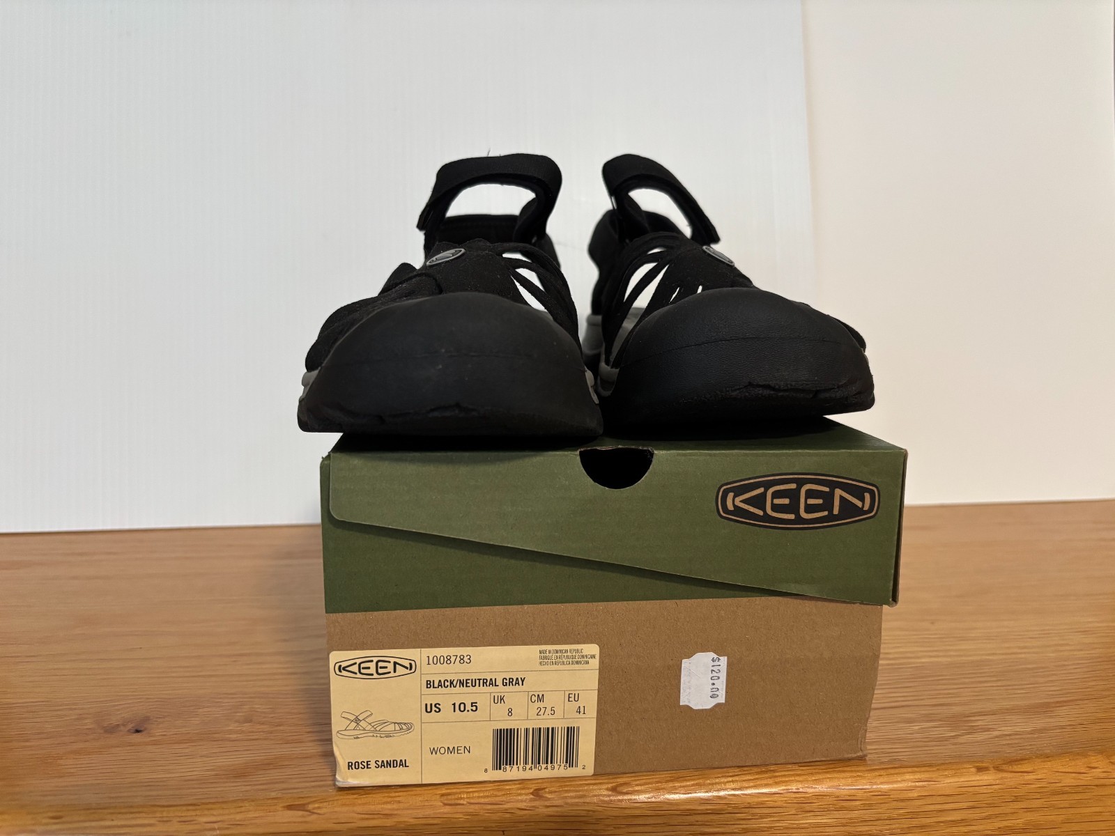 NIB Keen Rose Sandals in elegant black Size 10.5