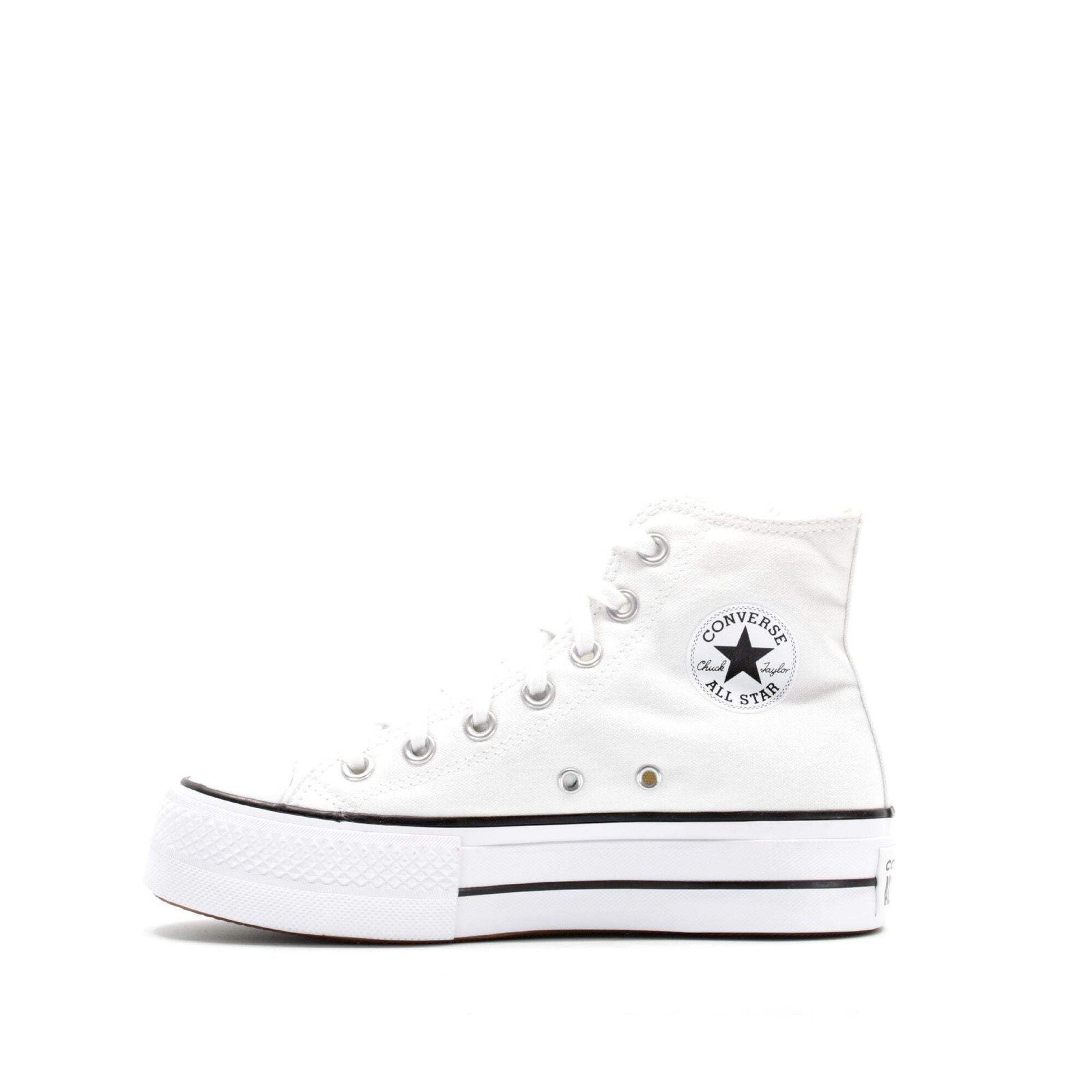 Converse 560846C Platform Trainers In White (US 10, White)