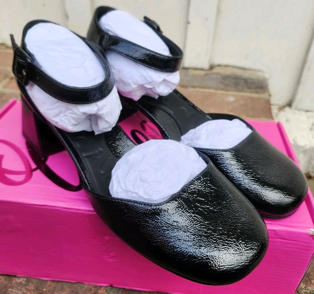 Olivia Miller Women’s Ascendant Ankle Strap Sandals Heels Shoes, Black, Size 8.5