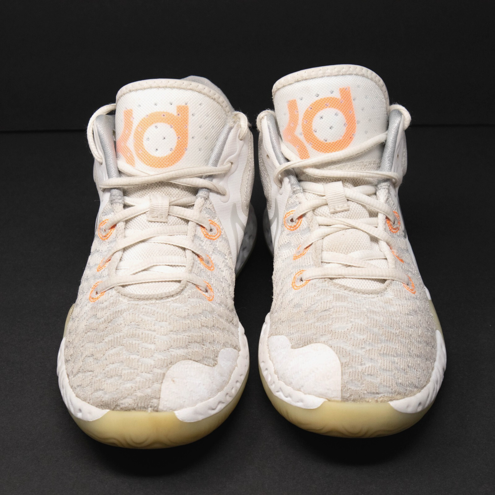 Nike KD Trey 5 V Size 6Y= 7.5 Womens White Pure Platinum Orange CT1425-102 shoes