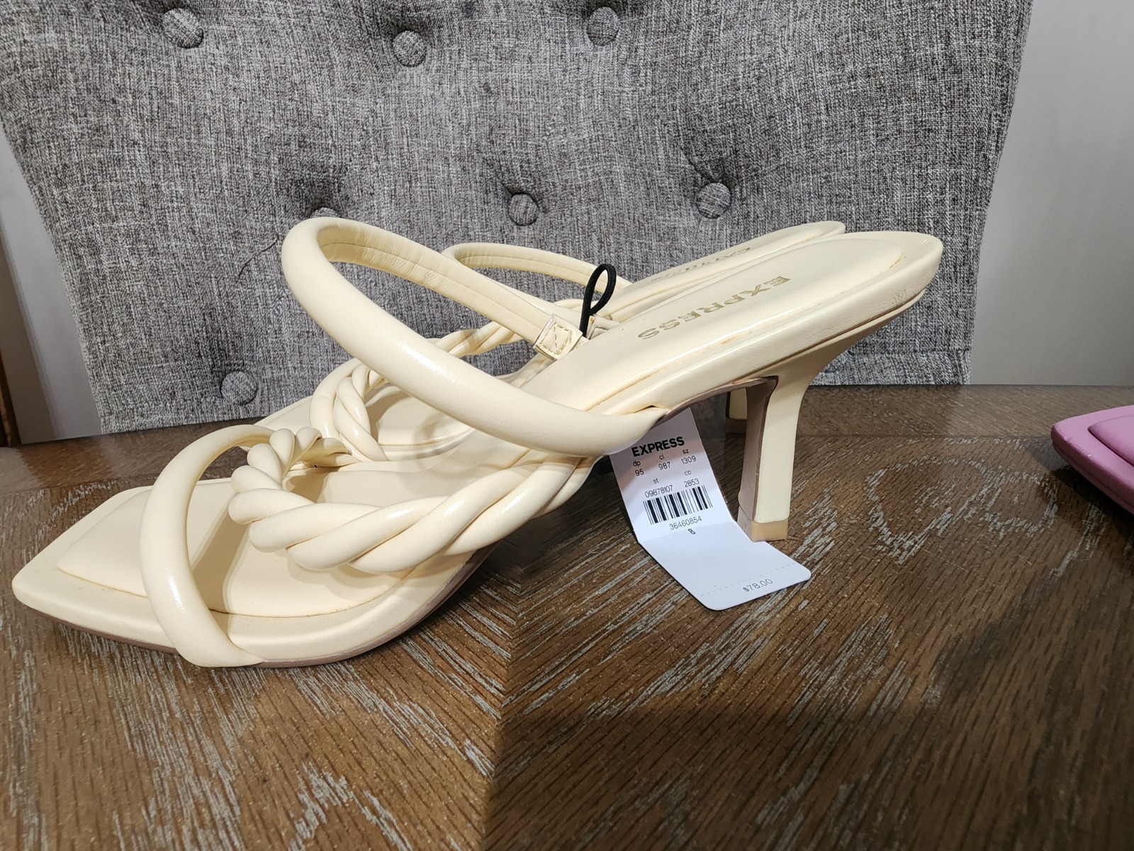 Brand New Express Heels Size 8- 2 Pairs(pink and beige)