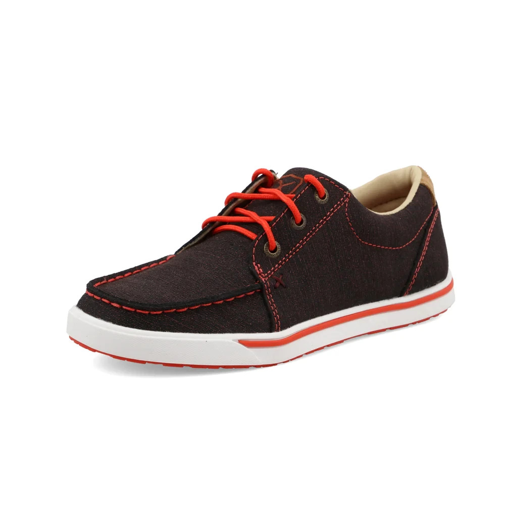 Twisted X Womens Black & Grenadine Kicks Shoes WCA0042