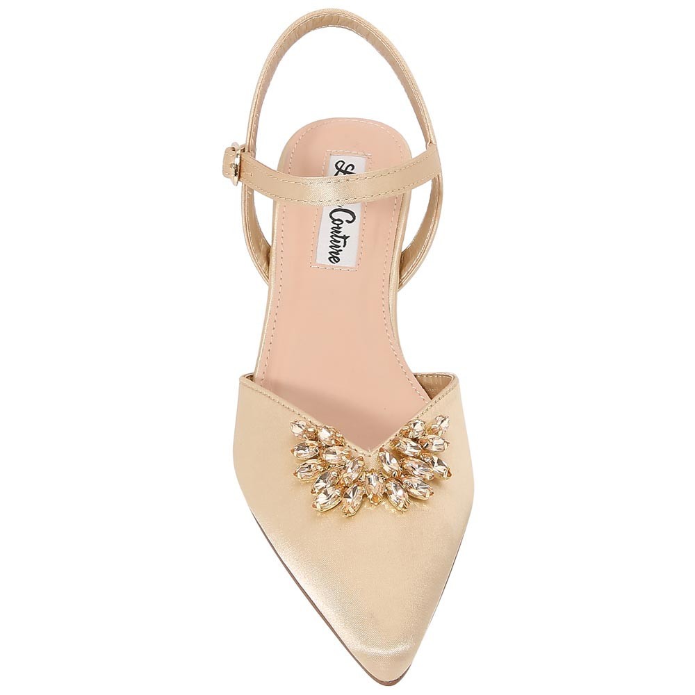Lady Couture 2″ Heel Classy Pump in Gold