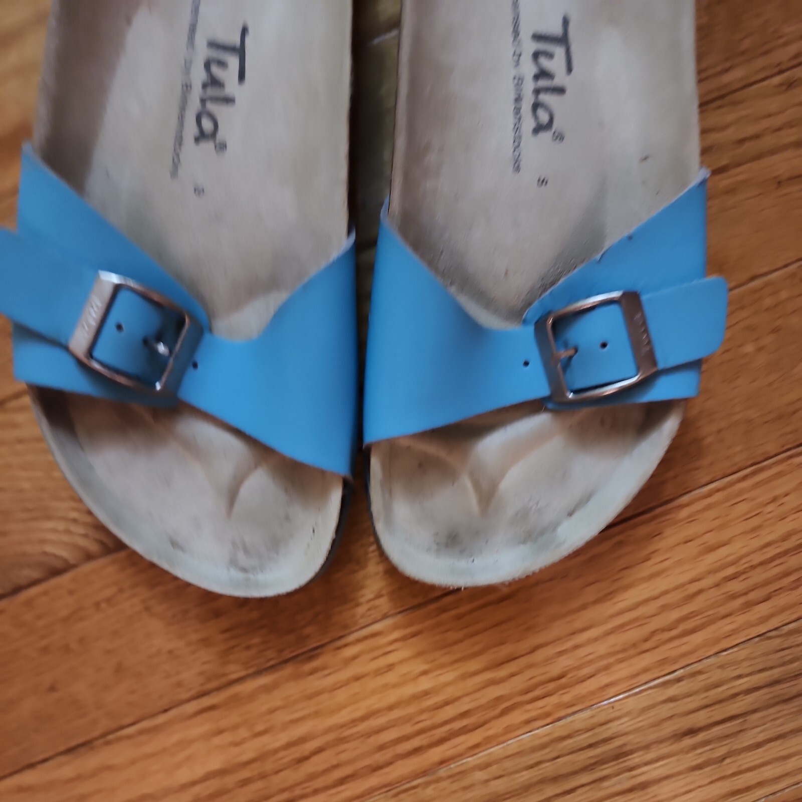 Tula By Birkenstock Blue Sandals Slides Shoes Women’s EU 37.5. US 6.5/GUC