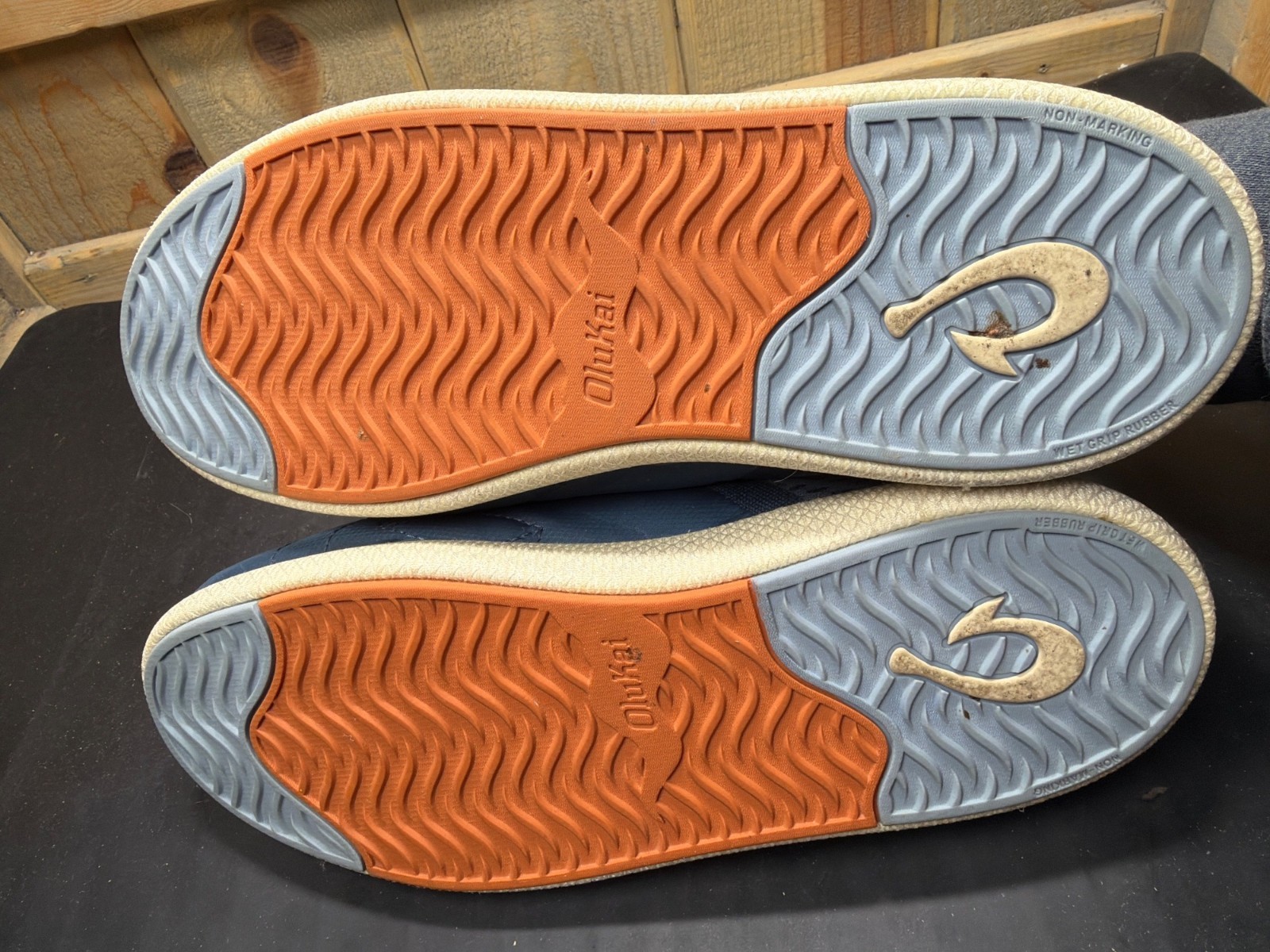 OluKai Mahiki Women’s Size 9 Blue Quilted Textile Slip-On Slipper Shoes 20477-7E