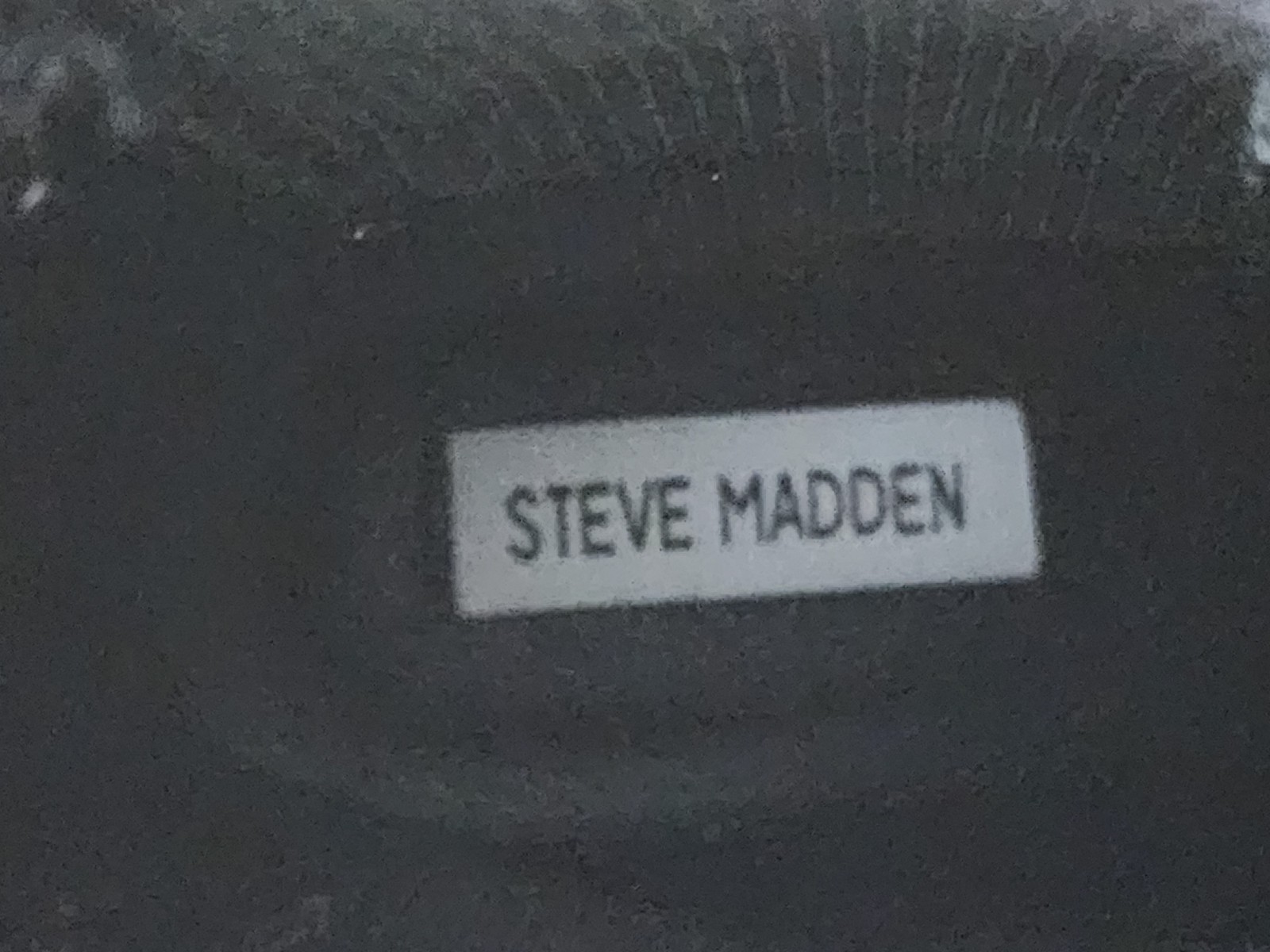 Steve Madden HONORED Black Synthetic Chelsea Ankle Boots Pull-On Pull Tab 8.5M