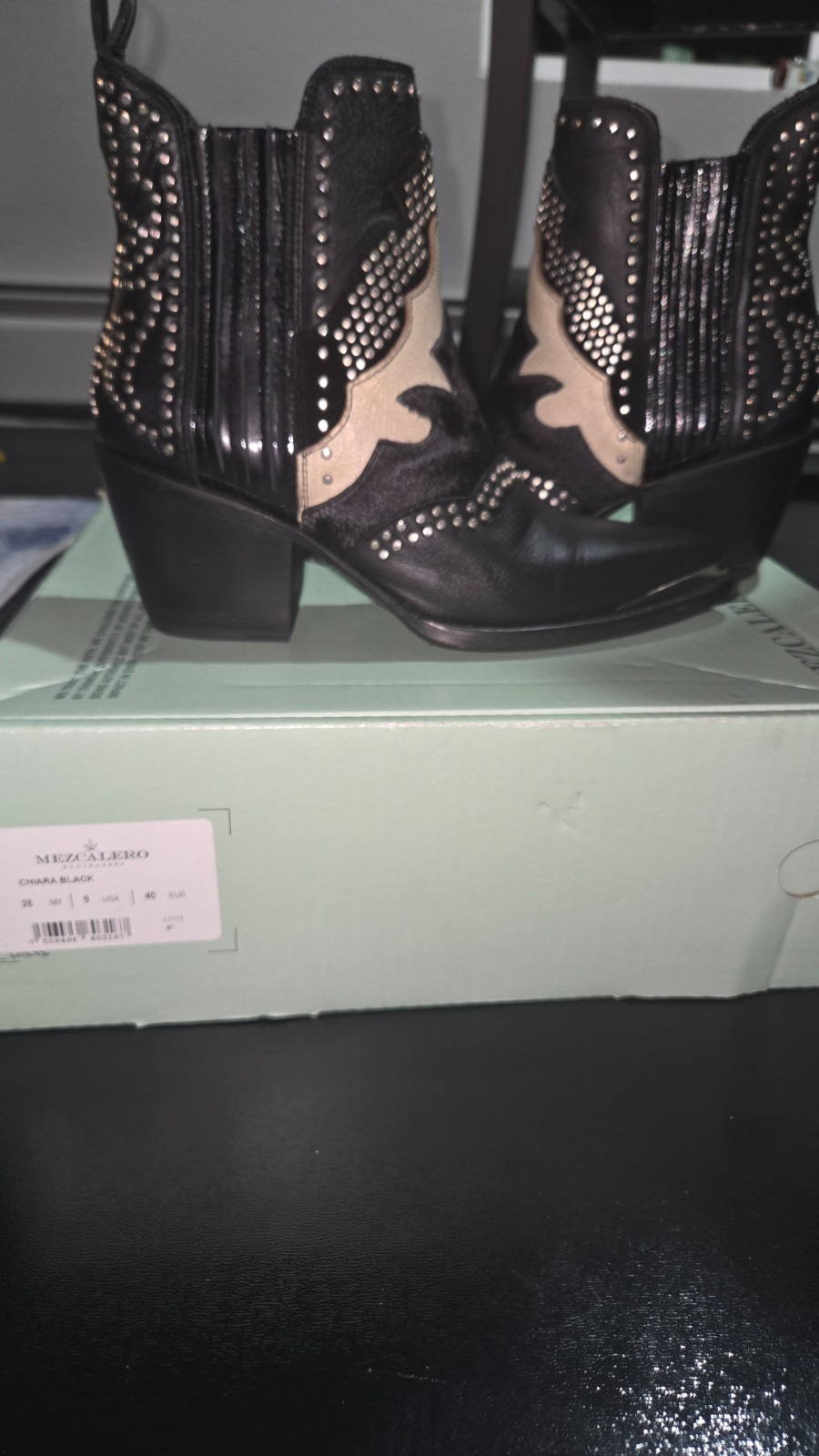 MEZCALERO CHIARA BOOTS LEATHER SIZE 9
