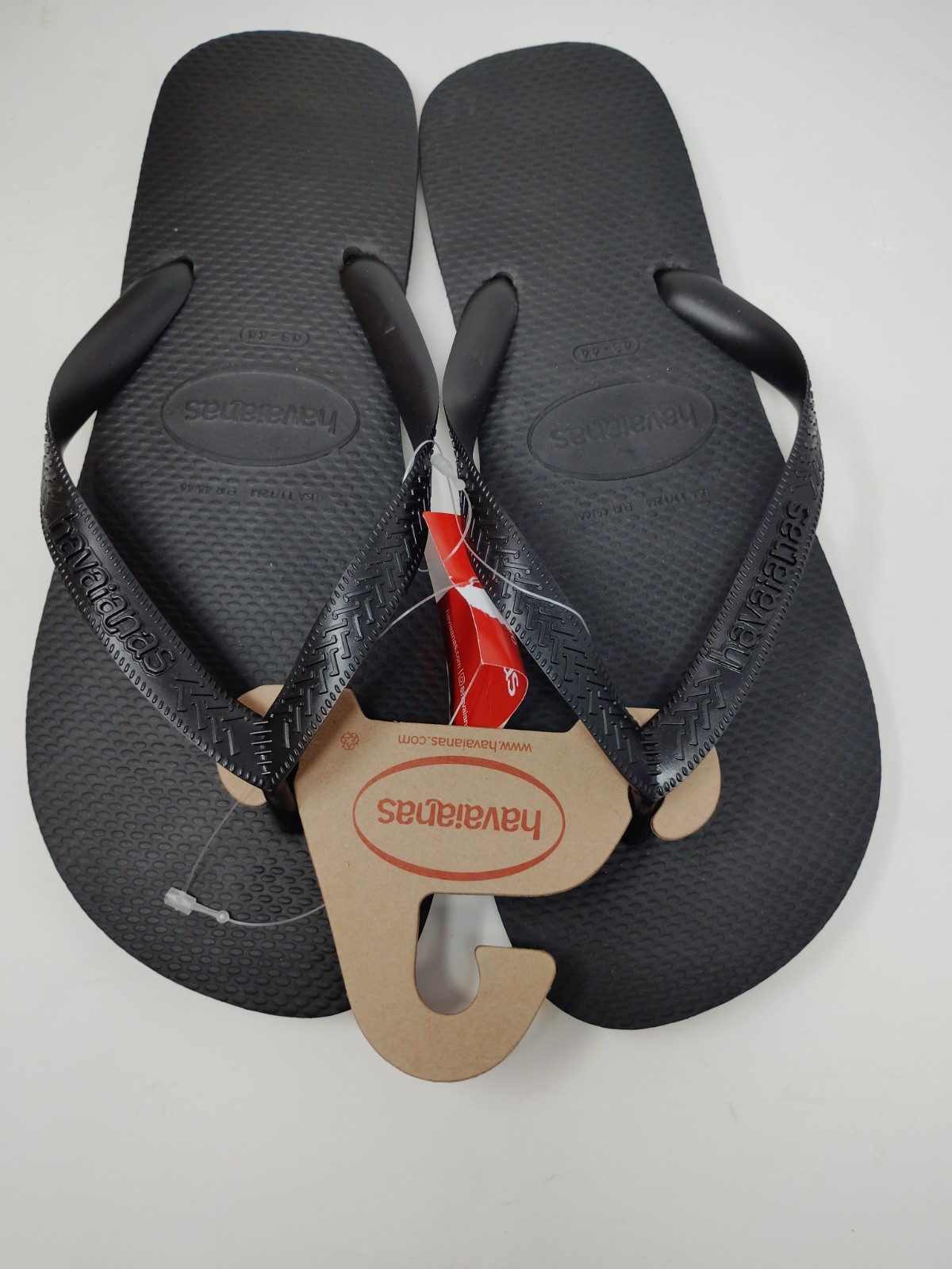 Havaianas Unisex Cushioned Footbed Flip Flop Size 11 W – 9.5Men Black