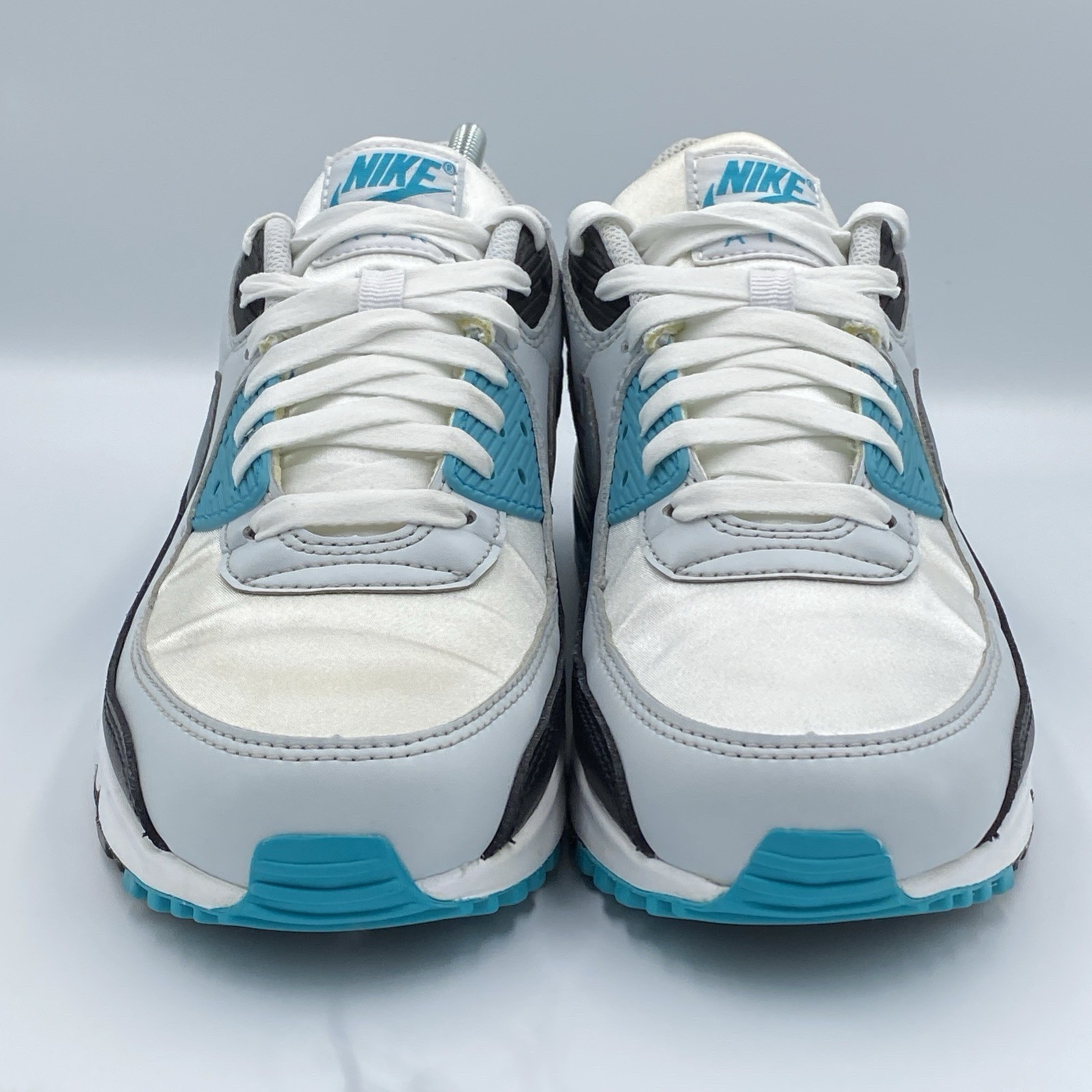 Nike Air Max 90 White Teal Nebula Black Cool Gray Men’s Size 11 Shoes FB8570-101