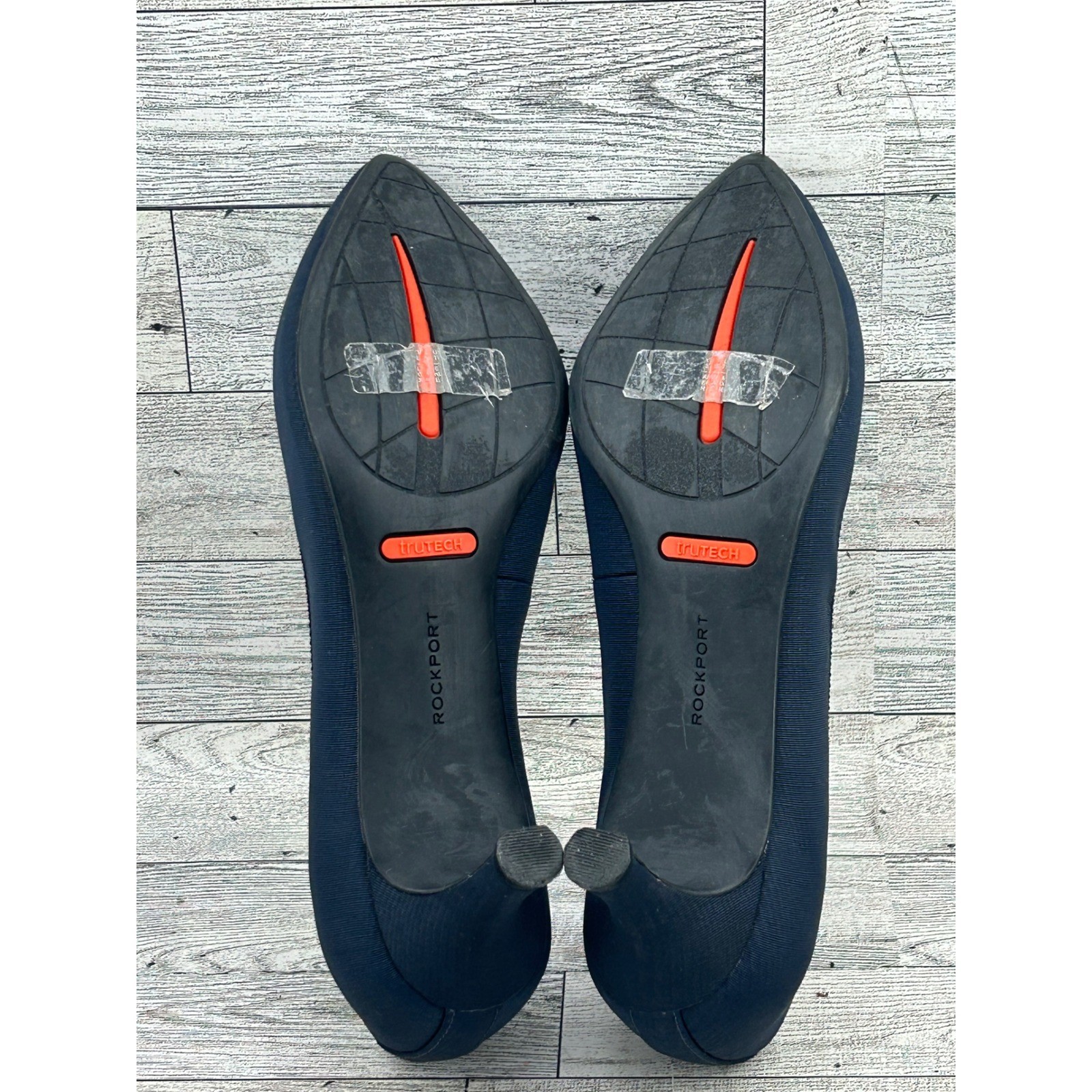 Rockport Total Motion Navy Blue Pointed Toe Heel Pumps Classic Business Casual
