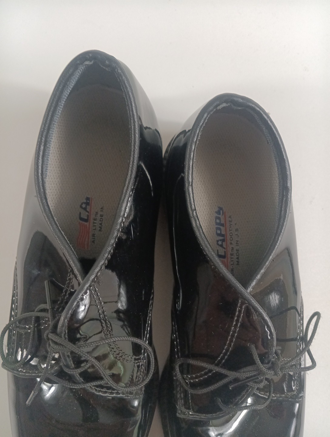 US Military Capps Airlite Uniform High Gloss Dress Shoes Black Womens size 5W