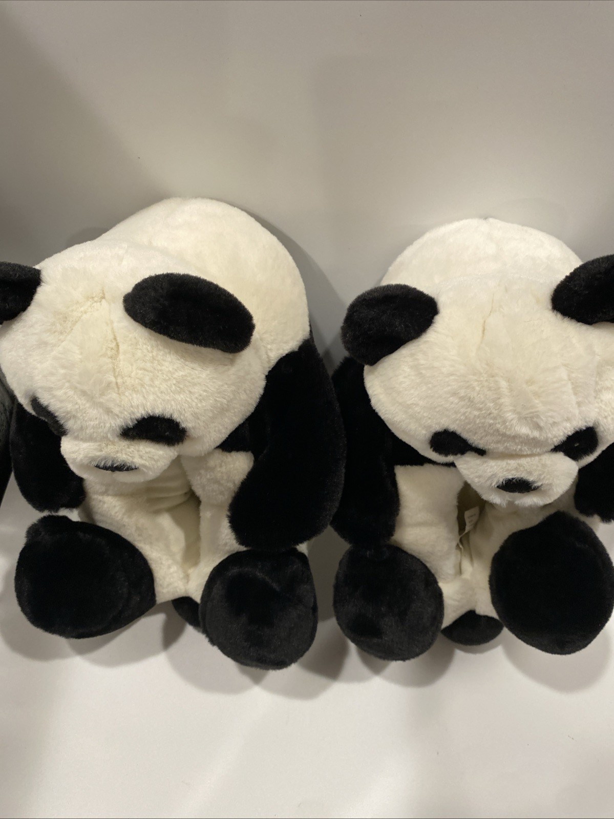 Panda Bear Plush Slippers Woman’s Size L