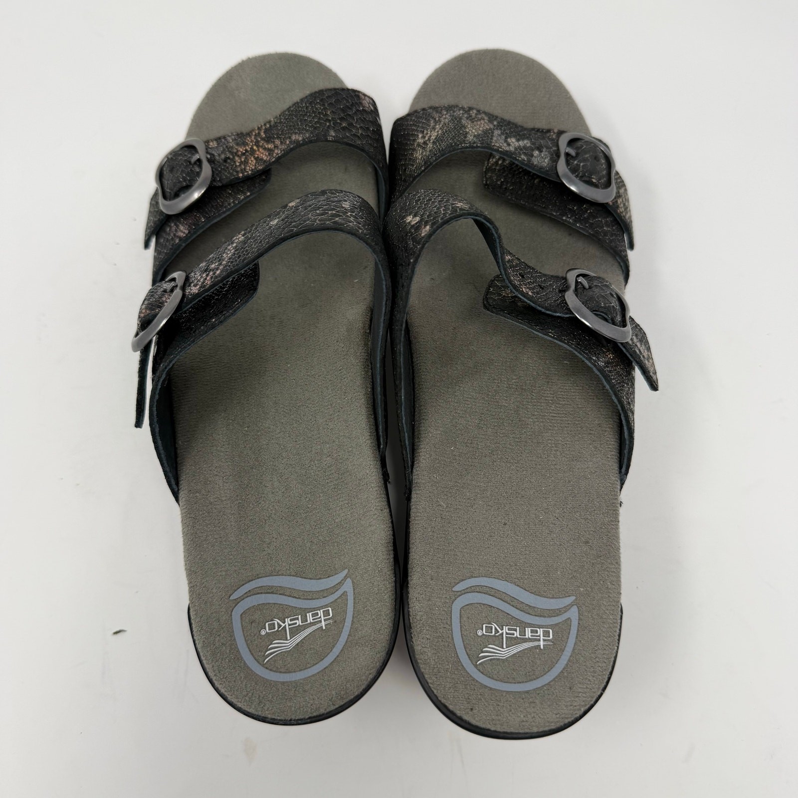 NEW Dansko Sophie Black Metallic Sandals Size 41 (US 10.5-11) Comfortable