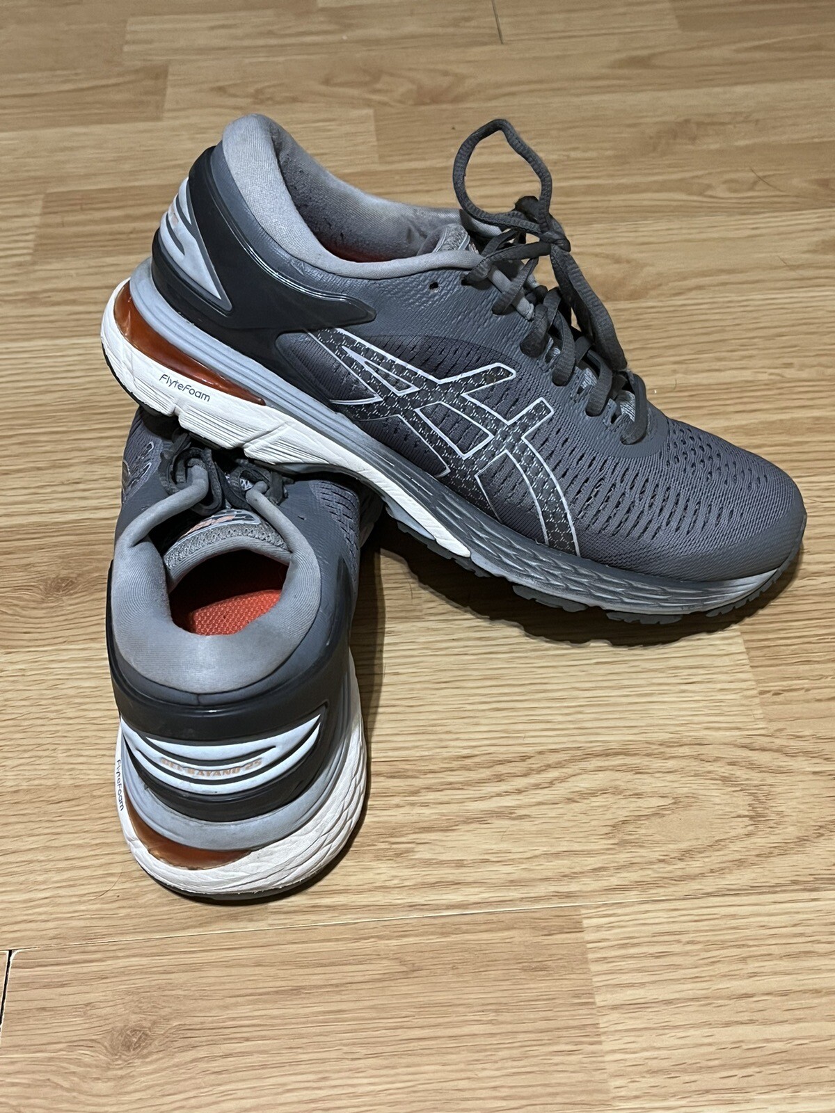 ASICS GelKayano 25 Running Womens Grey Sneakers Shoes 1012A026-020 Sz 8