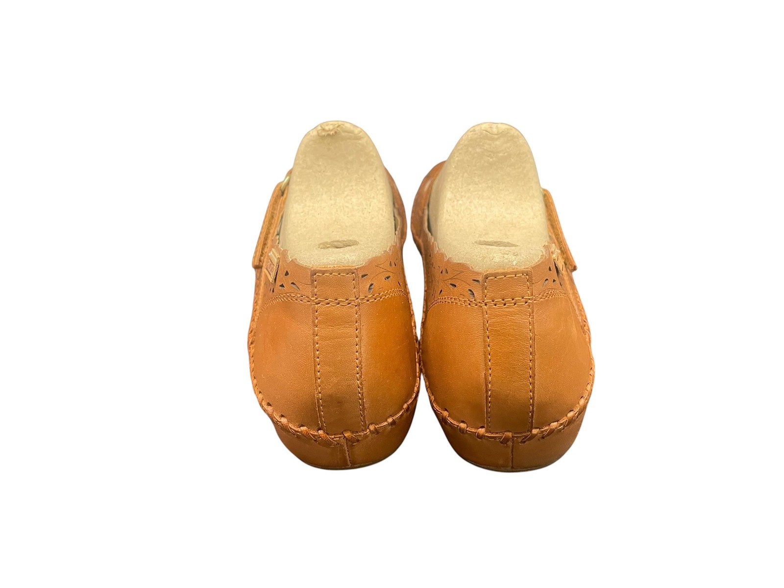 Pikolinos Women Flat Shoes Mary Jane Leather Vallarta Brandy Size EUR 42 M