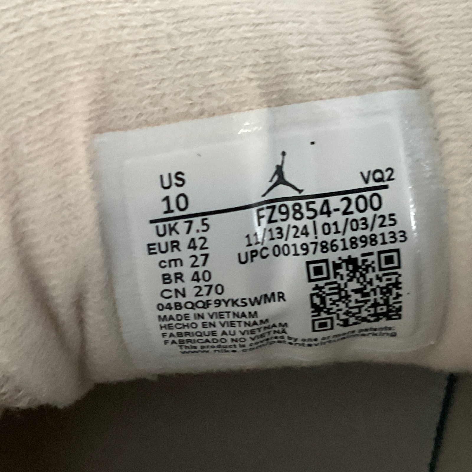 Nike Jordan Flight Court Womens 10 Legend Light Brown Sail Sneakers FZ9854-200