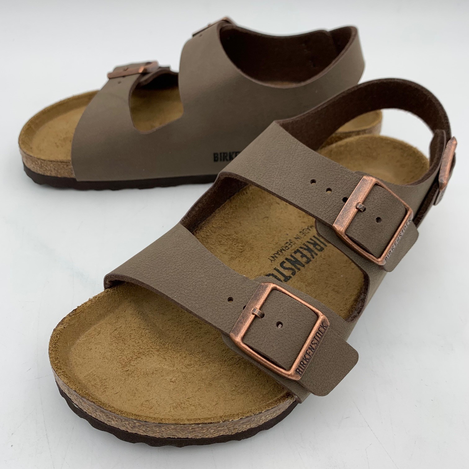 Birkenstock New w/ Box Milano Mocha Birkibuc Regular – Select Size 0634501
