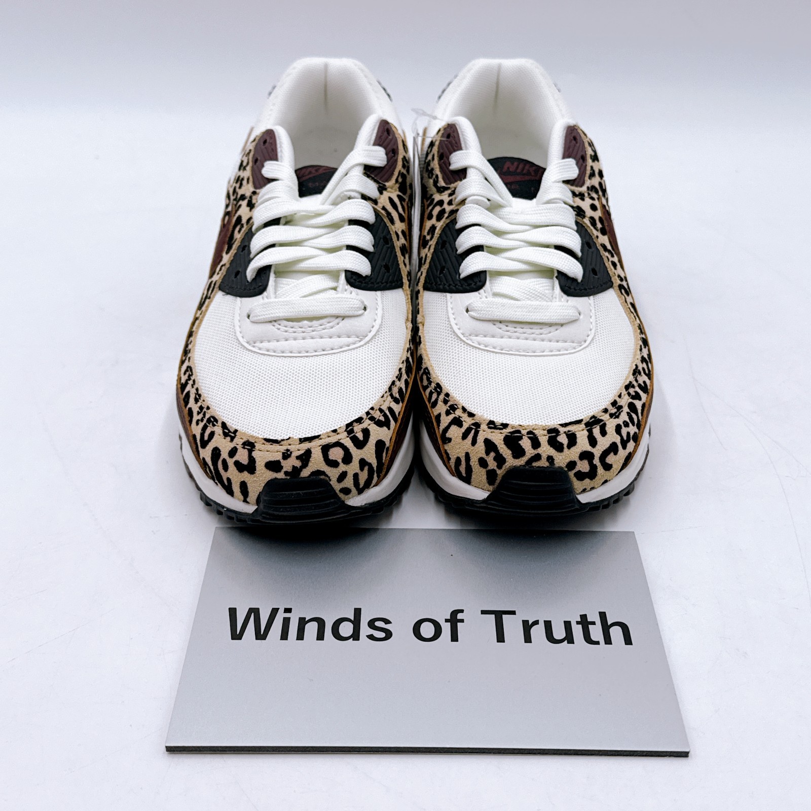 Nike WMNS Air Max 90 Leopard Burgundy IF1619-102 Women’s Running Shoes US 5.5-9