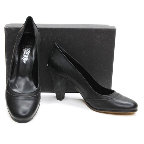 n.d.c. made by hand Beatrice Pumps Ladies size 36.5 / 6.5 Black Shoes New in Box