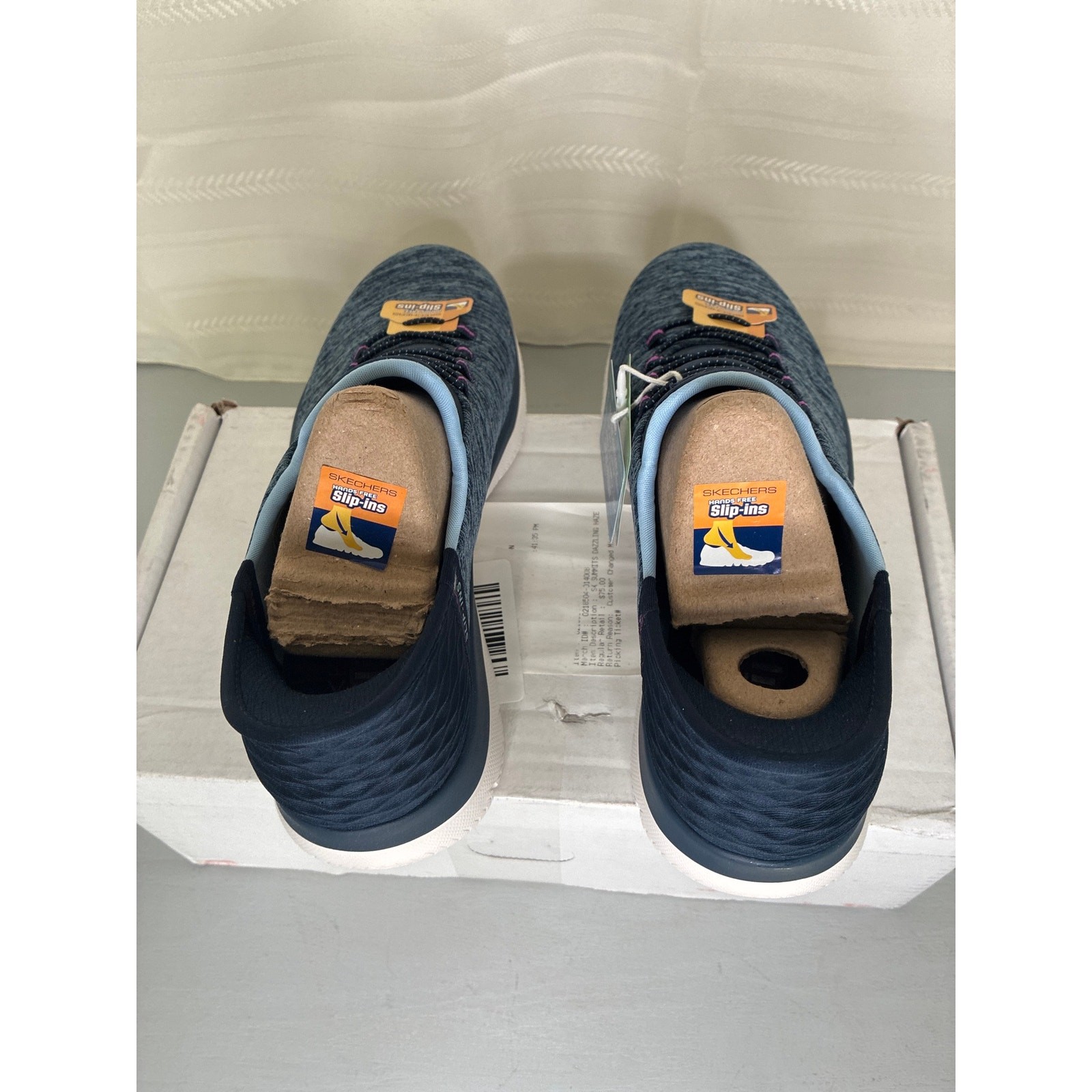 Skechers Slip-ins Summits Dazzling Haze Women’s Sneaker Navy Purple Size 8.5