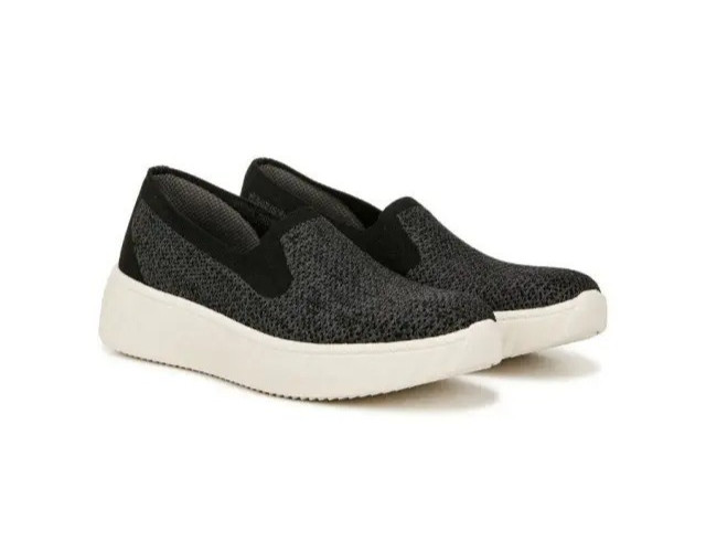 Bzees Wednesday Women Black Everyday Slip On Shoes Size 6M New