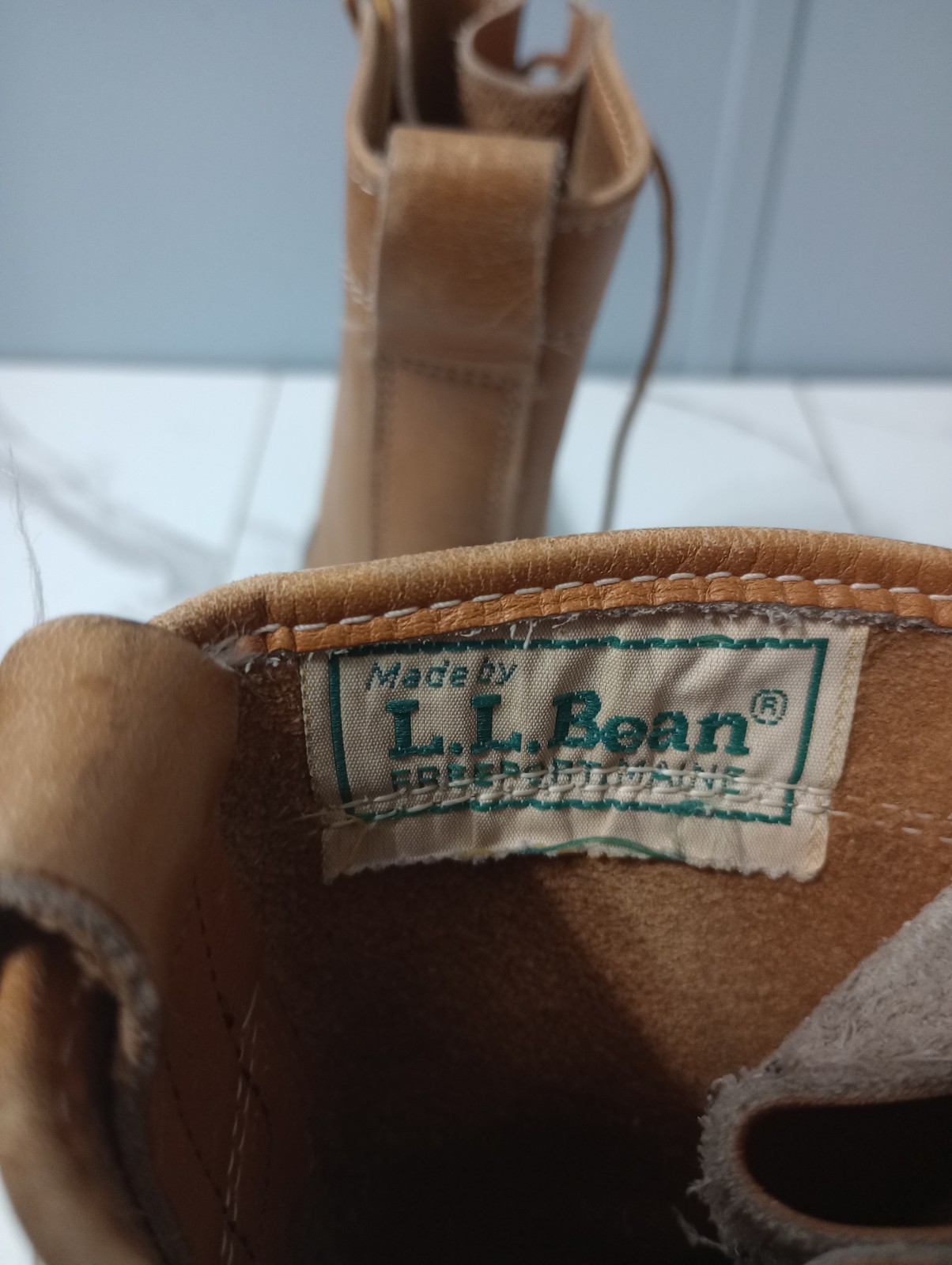 LL Bean Maine Hunting Shoe Women 6 Made In USA Outdoor Leather Brown