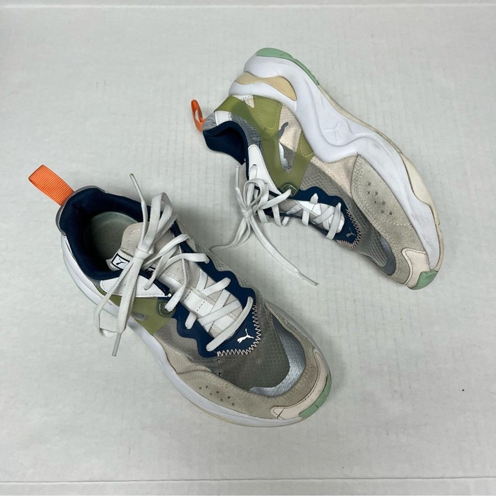 Women’s PUMA rise colorblock chunky mesh Dad Sneakers 7 retro streetwear gym