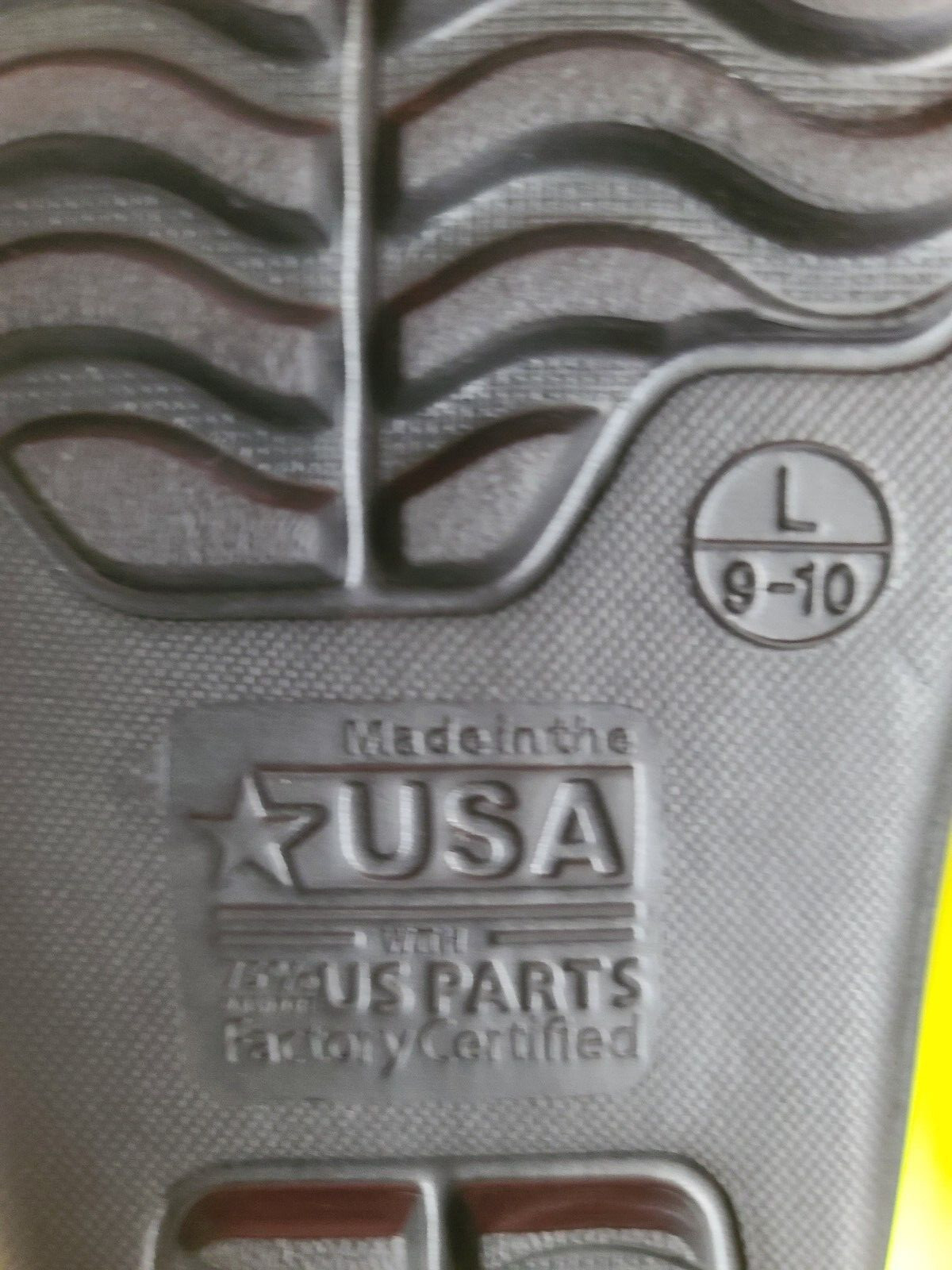 NEW: Womens UB MIA Strap Slides Size L (9/10) Color: Black MADE in USA