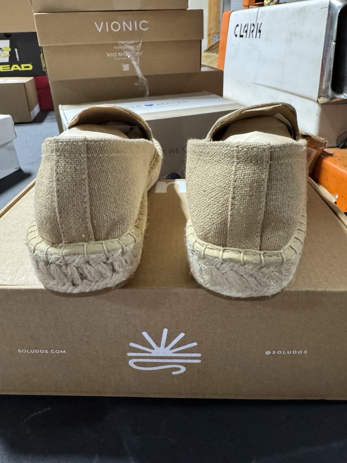 Soludos Smoking Platform Espadrille 6-6.5 Safari Brown