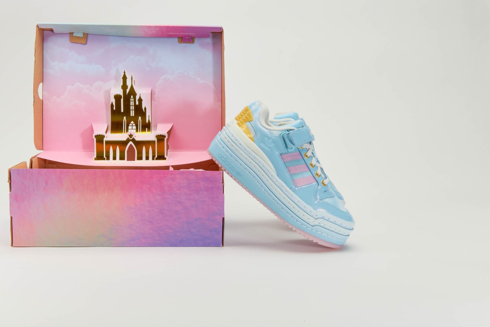 Adidas Triple Platform Disney Shoes Women’s Blue Pink GZ7005 Size 5.5 US✅