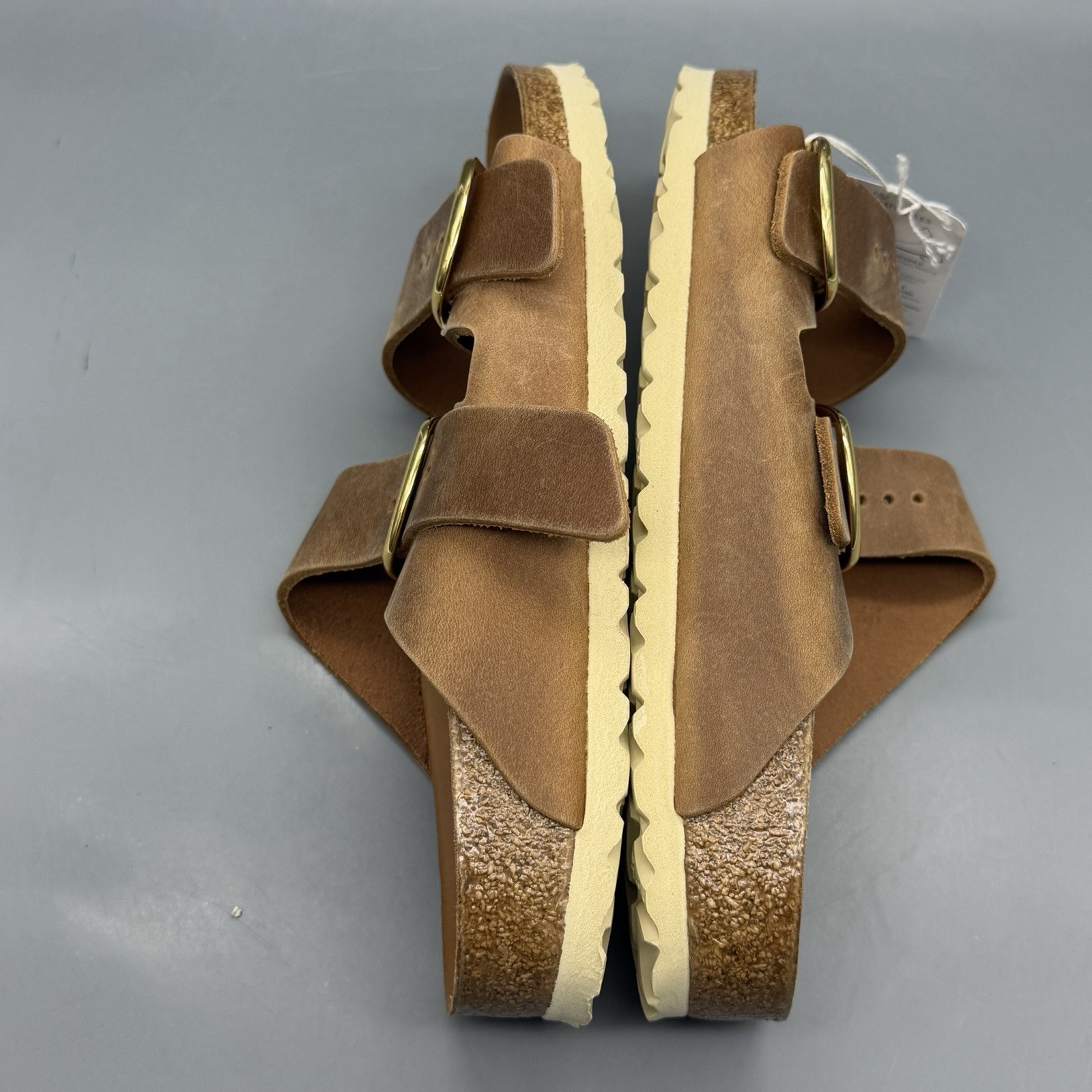 Birkenstock Arizona Big Buckle Women’s EU 39 US 8 Leather Sandal Cognac Narrow