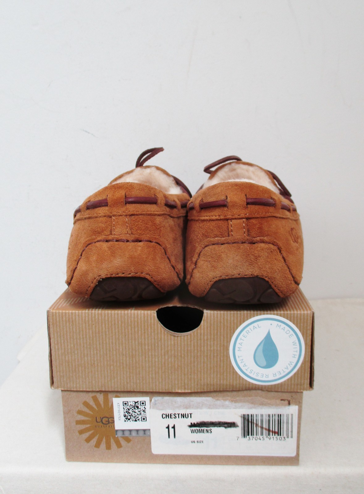 UGG Australia Women’s DAKOTA Slippers Shoes 11US CHESTNUT Suede NWB $100 MSRP