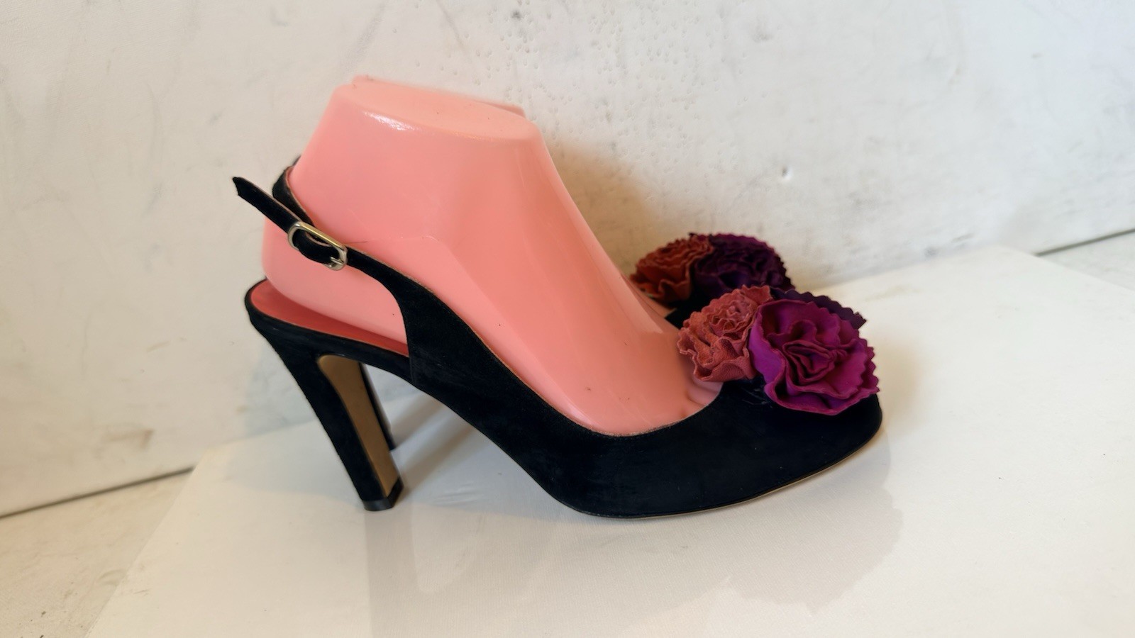 Sophie Scarrott Evining Black Leather Shoes Size UK 6 EU 39 Made In Italy