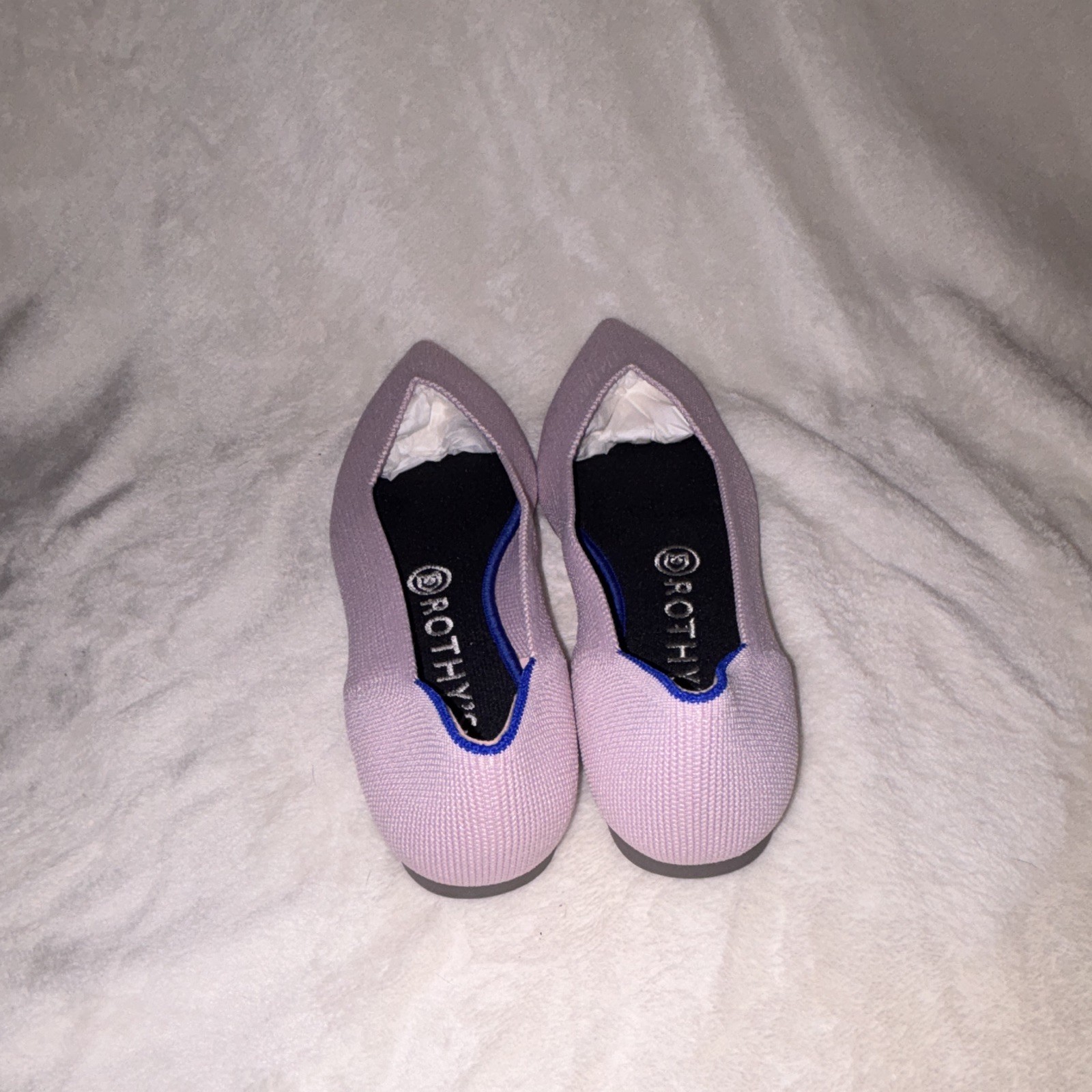 Rothy’s Women’s Pink Knit Pointed Toe Slip-On Flat US 7.5 (A3)