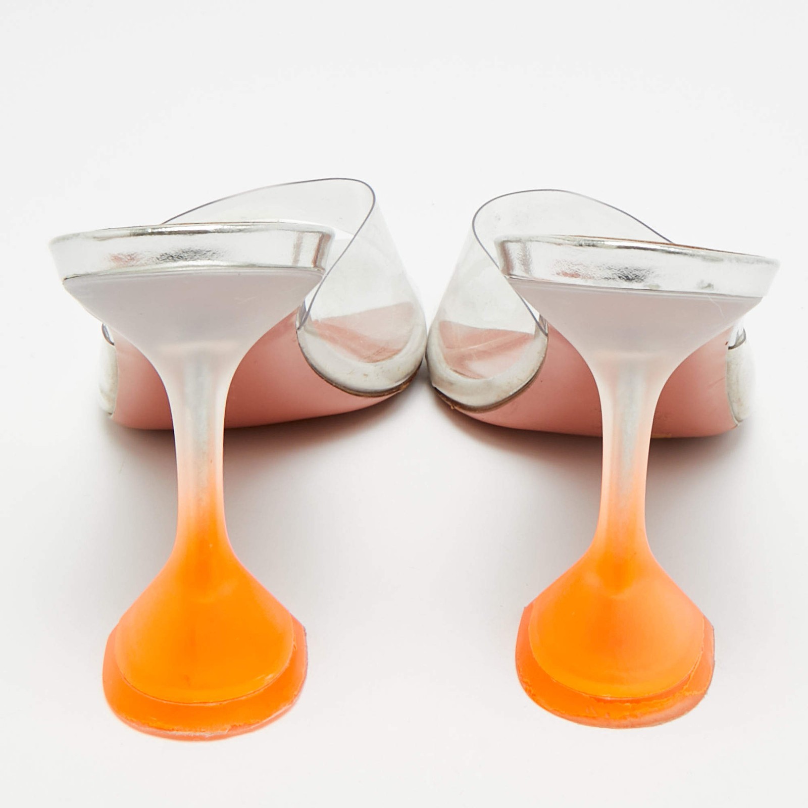 Amina Muaddi lupita Size 39 Transparent PVC Slide Sandals