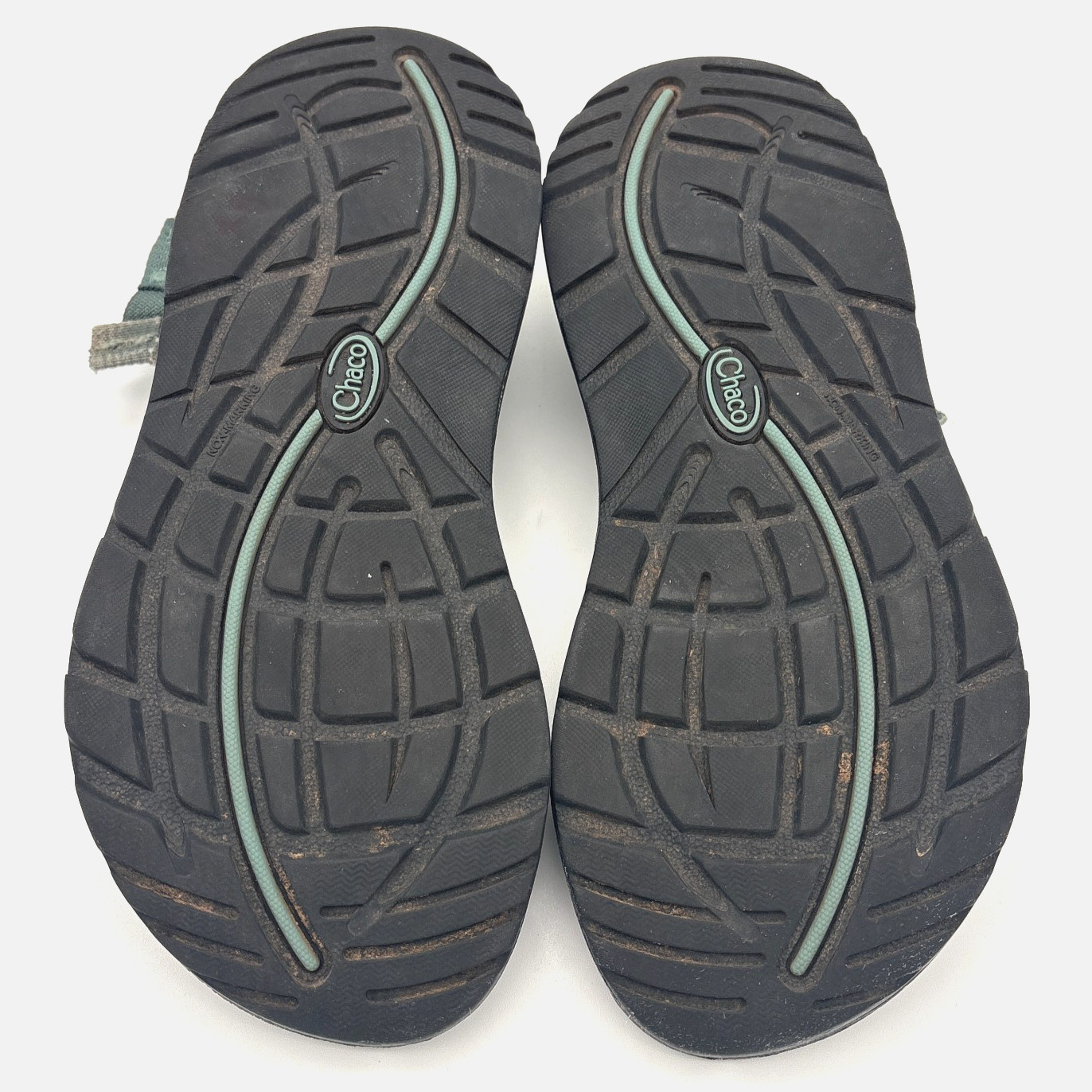 Chaco Z/Cloud X2 Sandals Womens 7 Rune Teal Toe Loop Hiking Water Shoes J106056