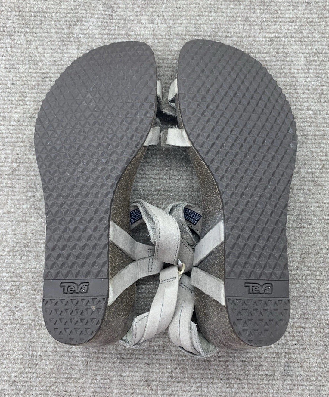 Teva Ysidro Women’s Universal Wedge Scrappy Sandals 7.5 Beige Leather Slingback