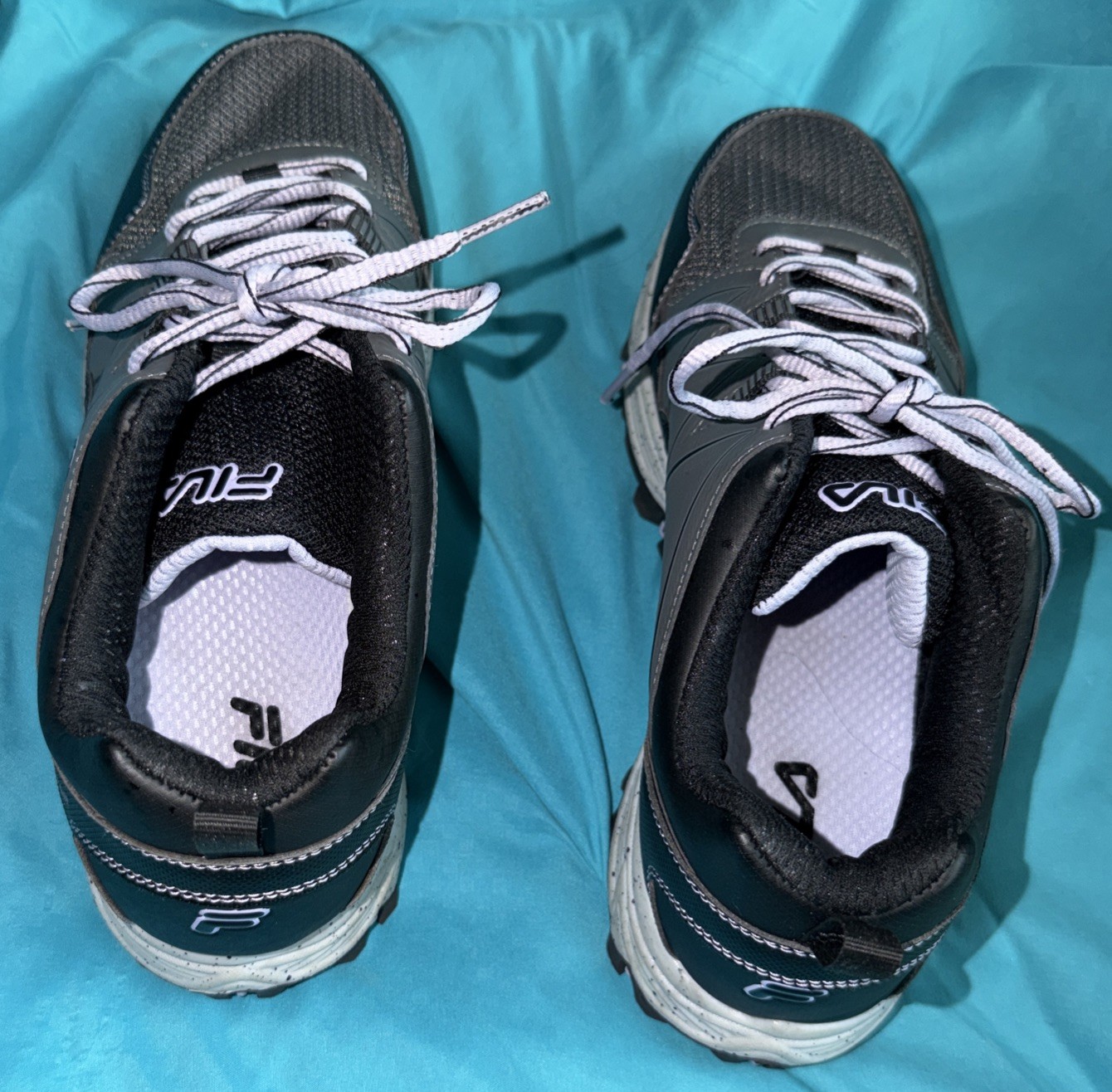 PERFECT FILA Outdoor AT Peake 24 Womens Trail/Hiking Shoes Gray/Purple Size 11